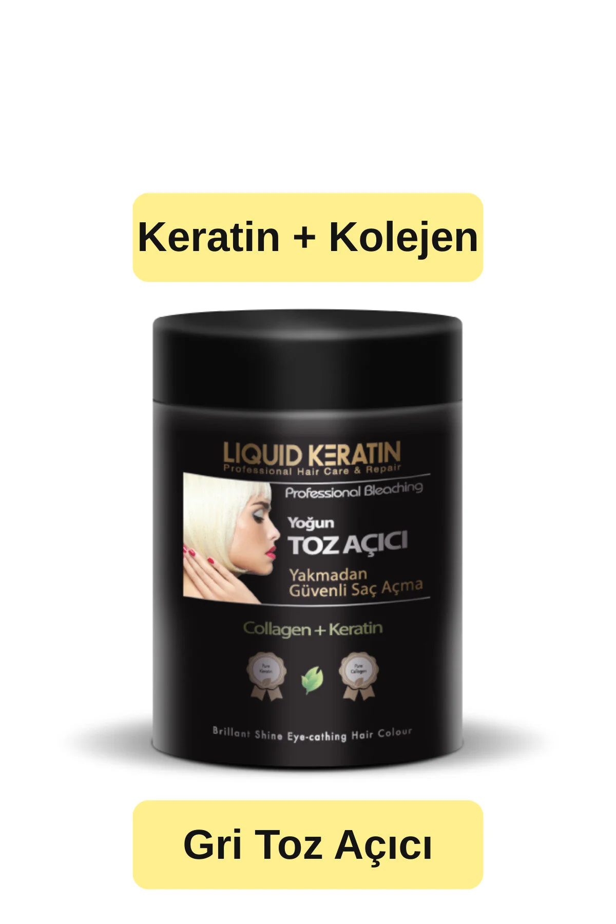 پودر روشن کننده فشرده مو بدون سوزش 500 گرم Liquid Keratin