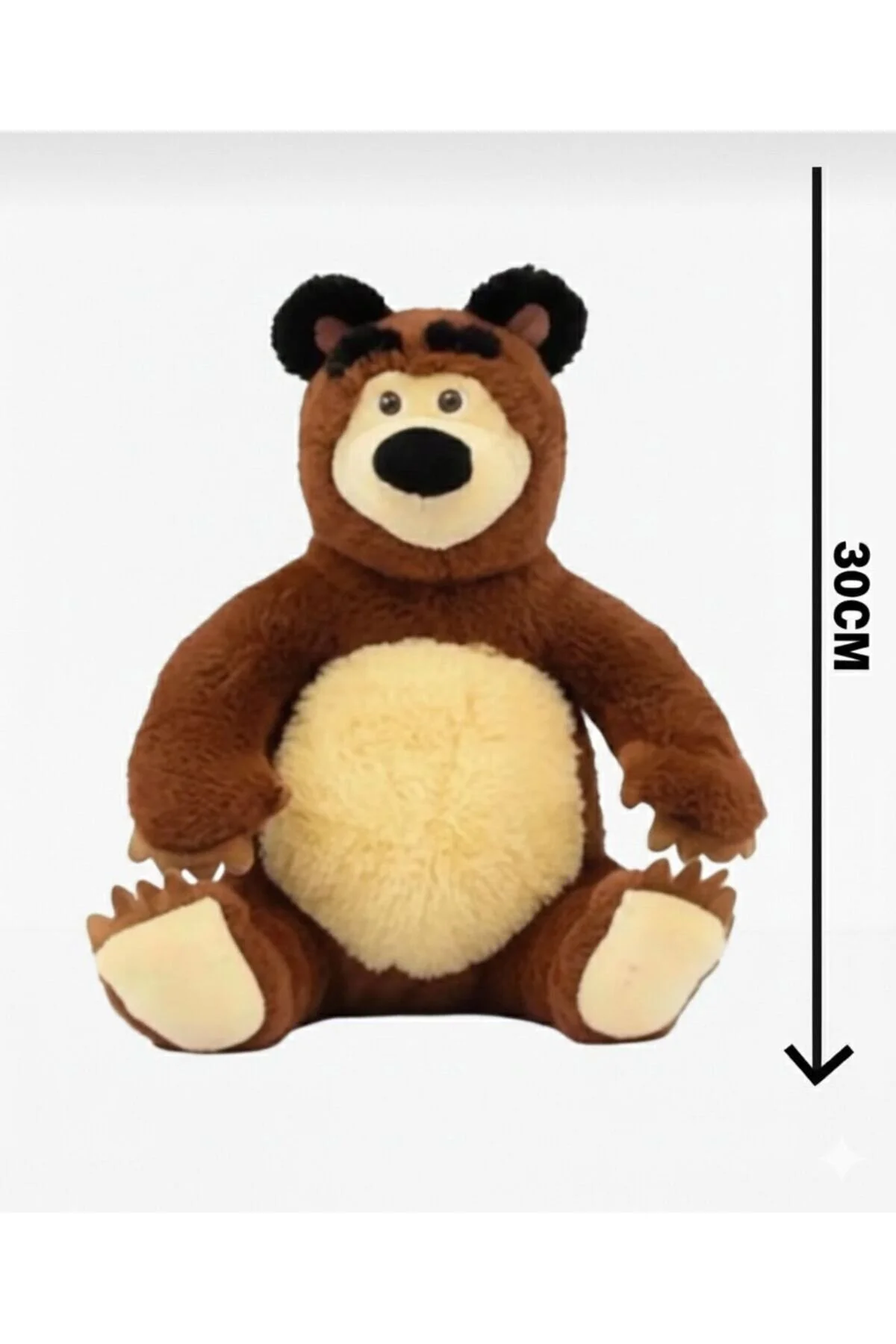 اسباب بازی های پشمی TOYS MASHA THE BEAR مخمل خواب دار 30 سانتی متری fenomen