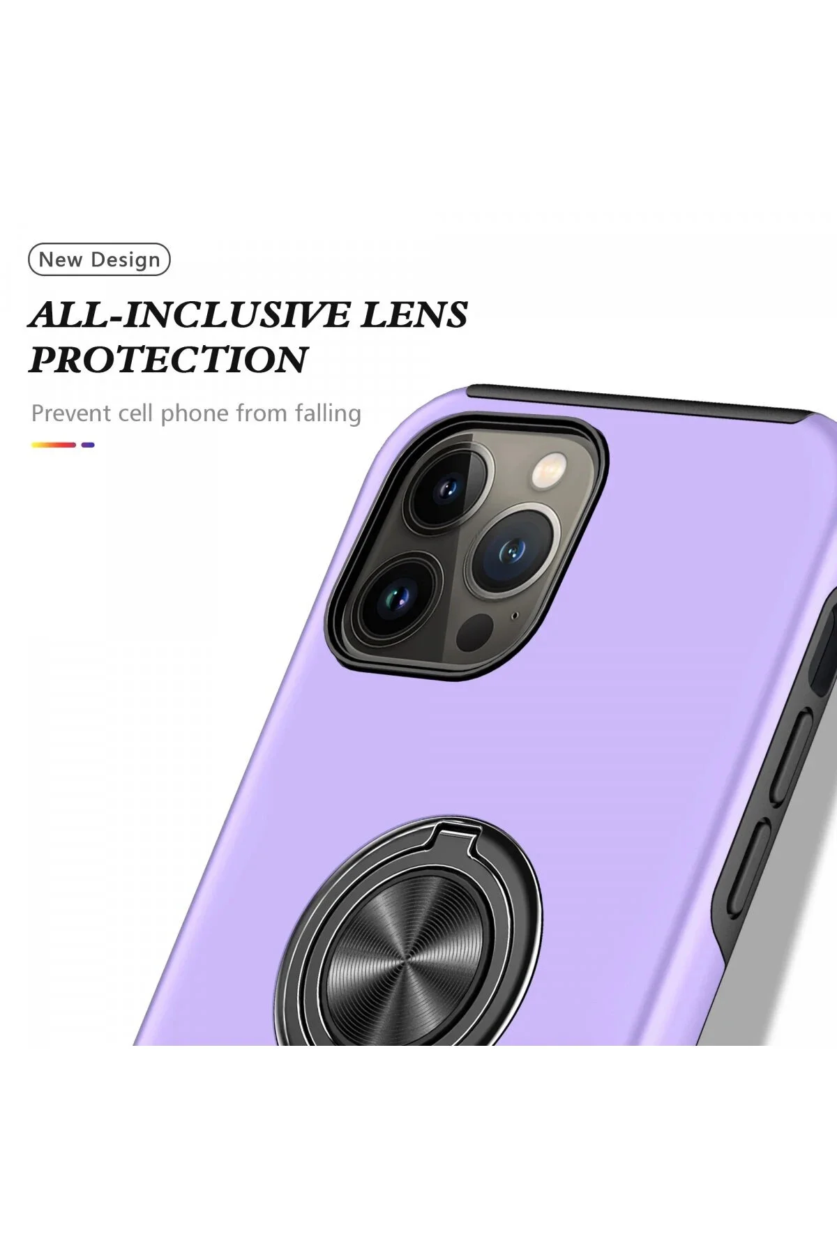 کاور و قاب حلقه ایفون 13 PRO MAX CASE ELITE بنفش HarmonyAura