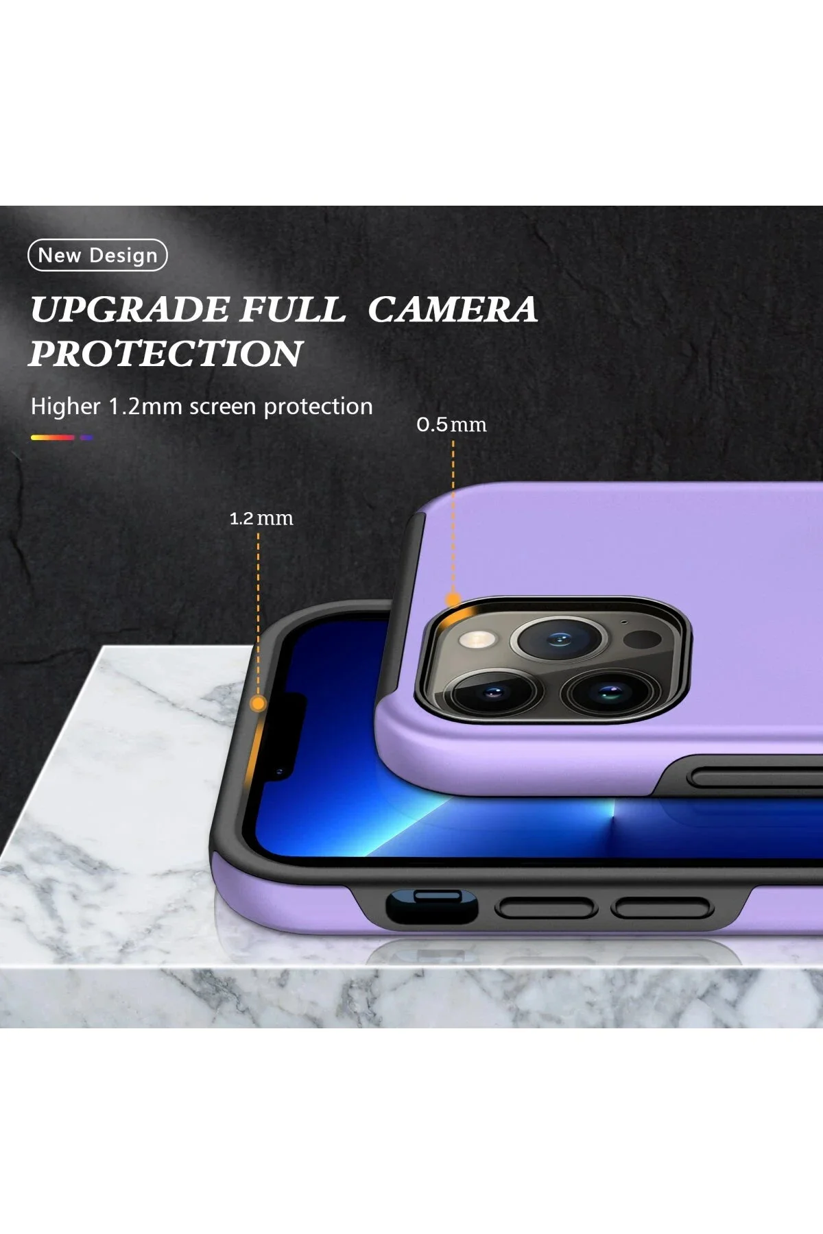 کاور و قاب حلقه ایفون 13 PRO MAX CASE ELITE بنفش HarmonyAura