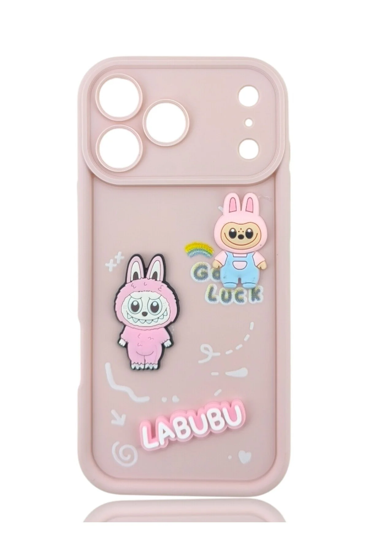کاور و قاب روکش سیلیکونی شکلاتی BTU APPLE IPHONE 17 PRO MAX LABUBU batuteknoloji