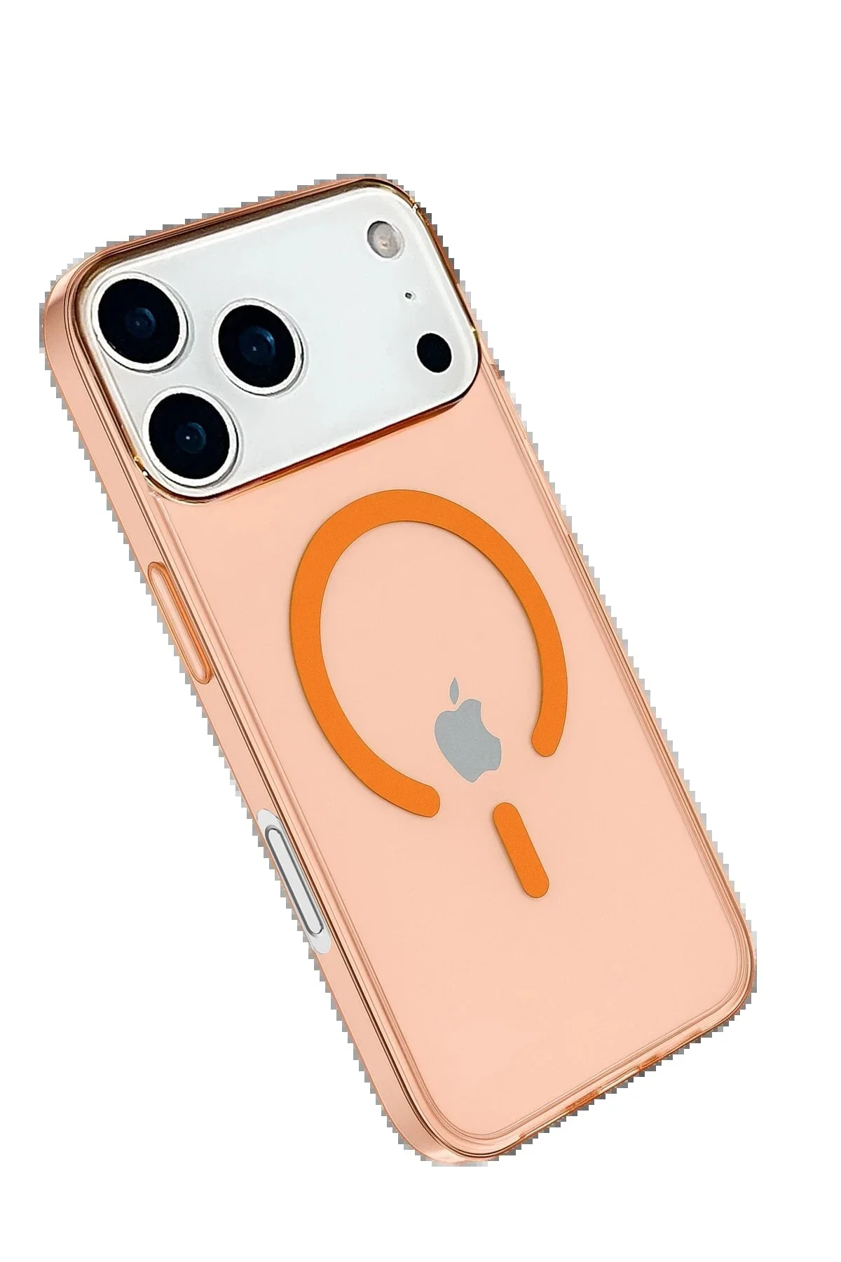 کاور و قاب IPHONE 17 PRO MAX CASE PC REAL MAGSAFE COVER ORANGE NAJMADDIN4901 Najmaddin