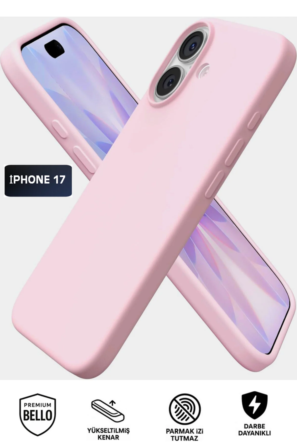 کاور و قاب متحرک سیلیکونی PREMIUM VELVET LAUNCH سازگار با آیفون 17 Tech&amp;bello accessories