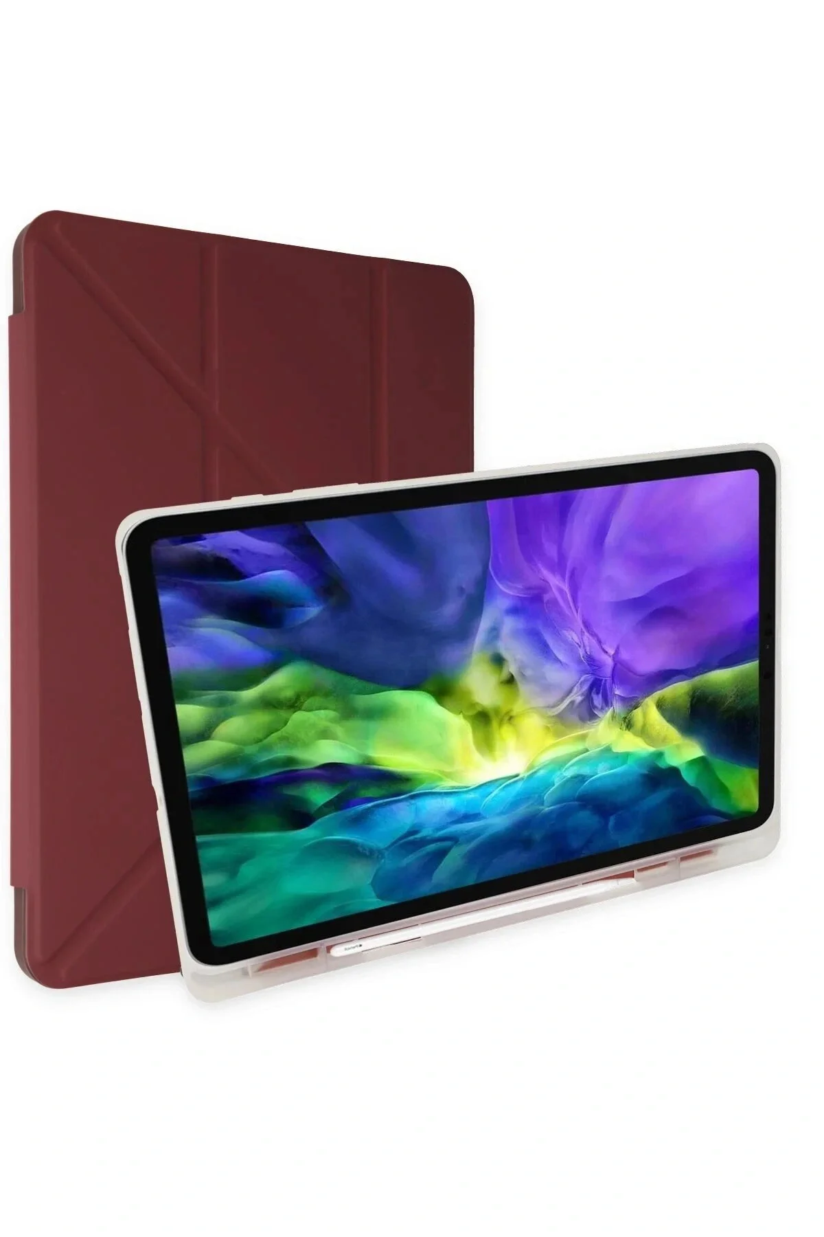 کاور و قاب تبلت IPAD 10.2 نسل هشتم CASE MARS با نگهدارنده قلم بنفش Butik
