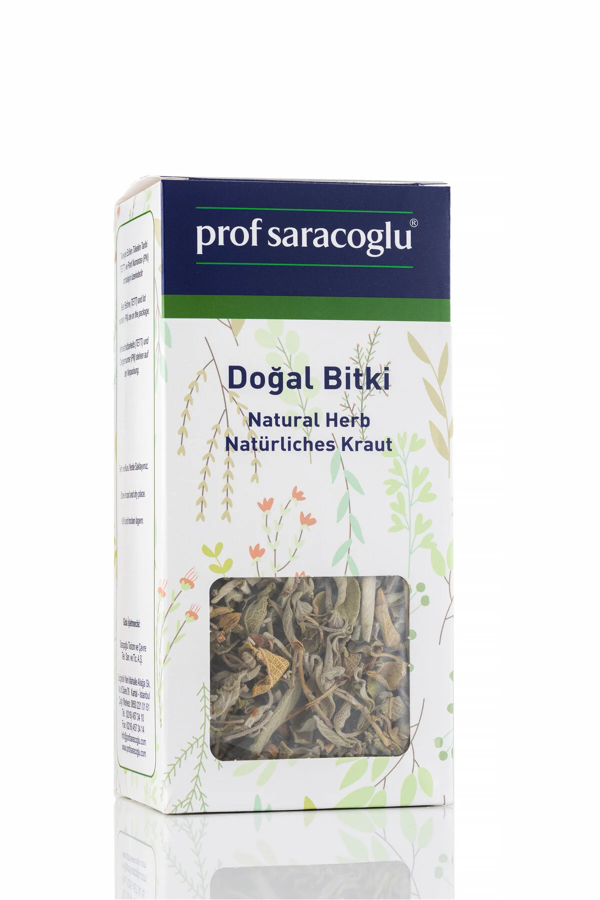 دمنوش مریم گلی گیاه طبیعی 80 گرم prof saracoglu