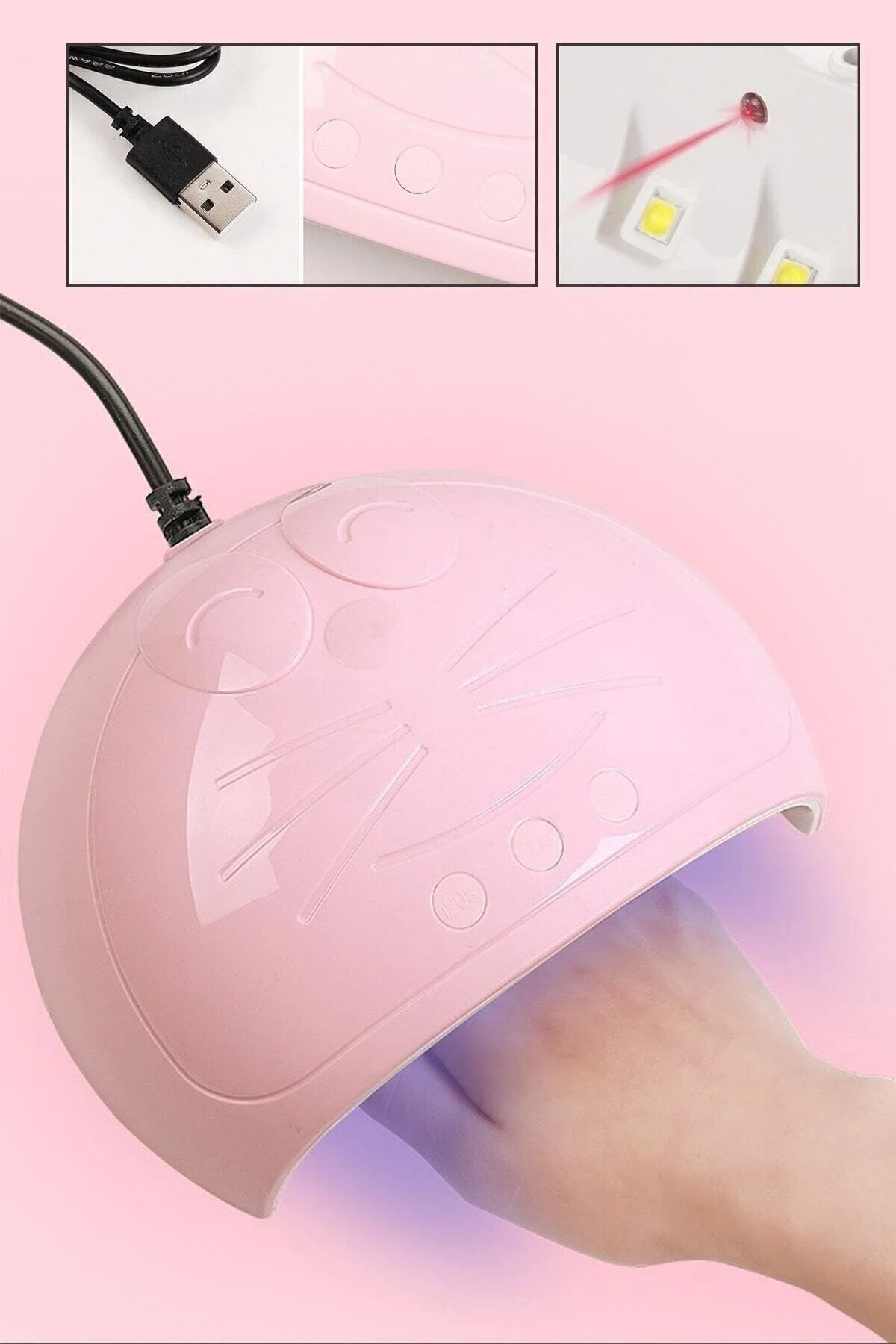 خشک کن لاک 45W UV دائمی ناخن ژل دستگاه فوتوتراپی طبیعی نمی شود Nail Master