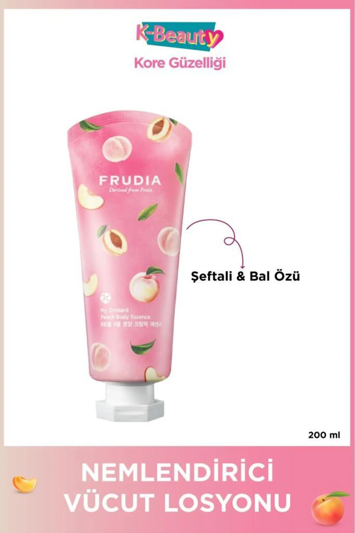 کرم بدن لوسیون هلو باغ من 200 میلی لیتر Frudia