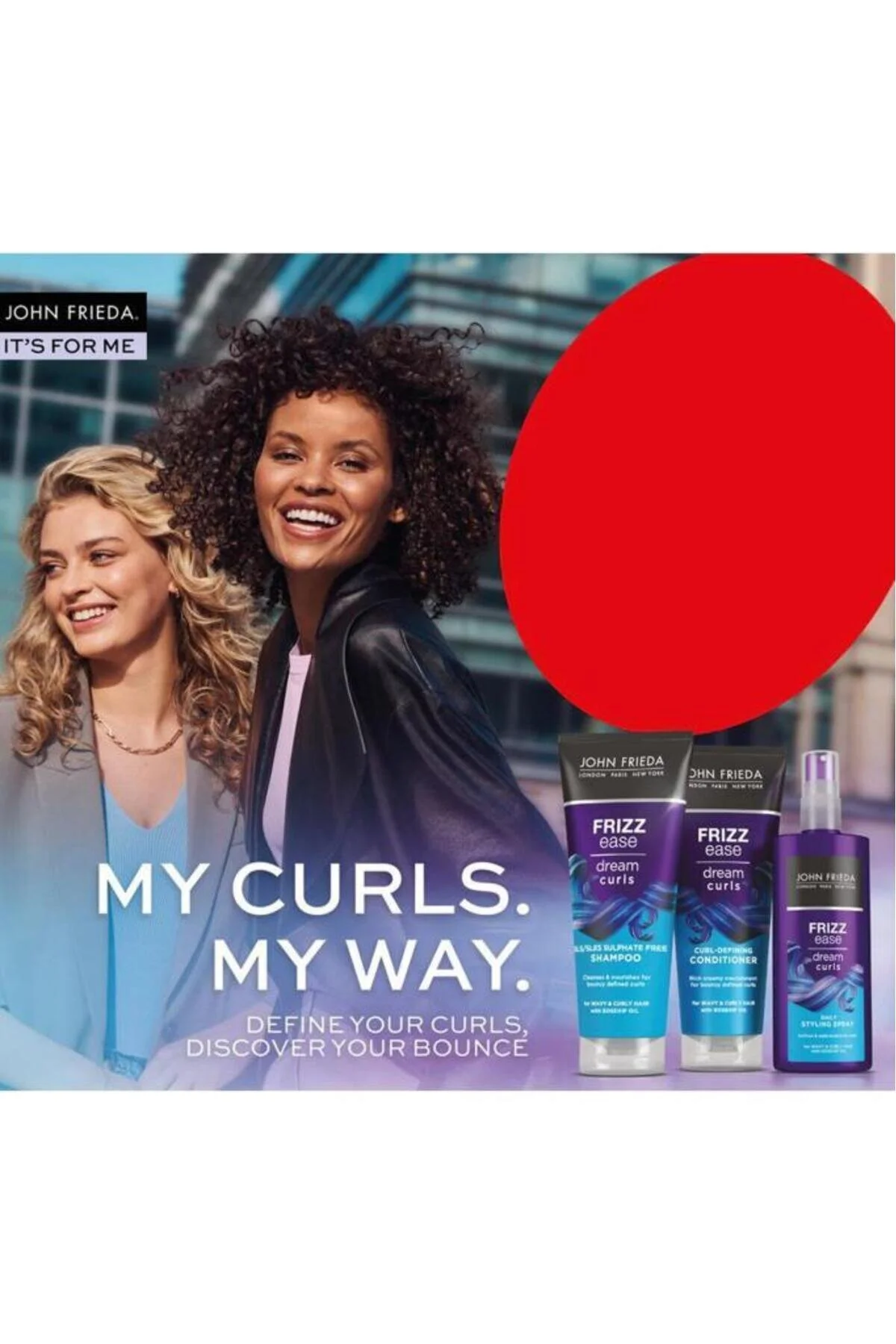شامپو مردانه و زنانه برای فرهای بی عیب نقص 250 میل John Frieda