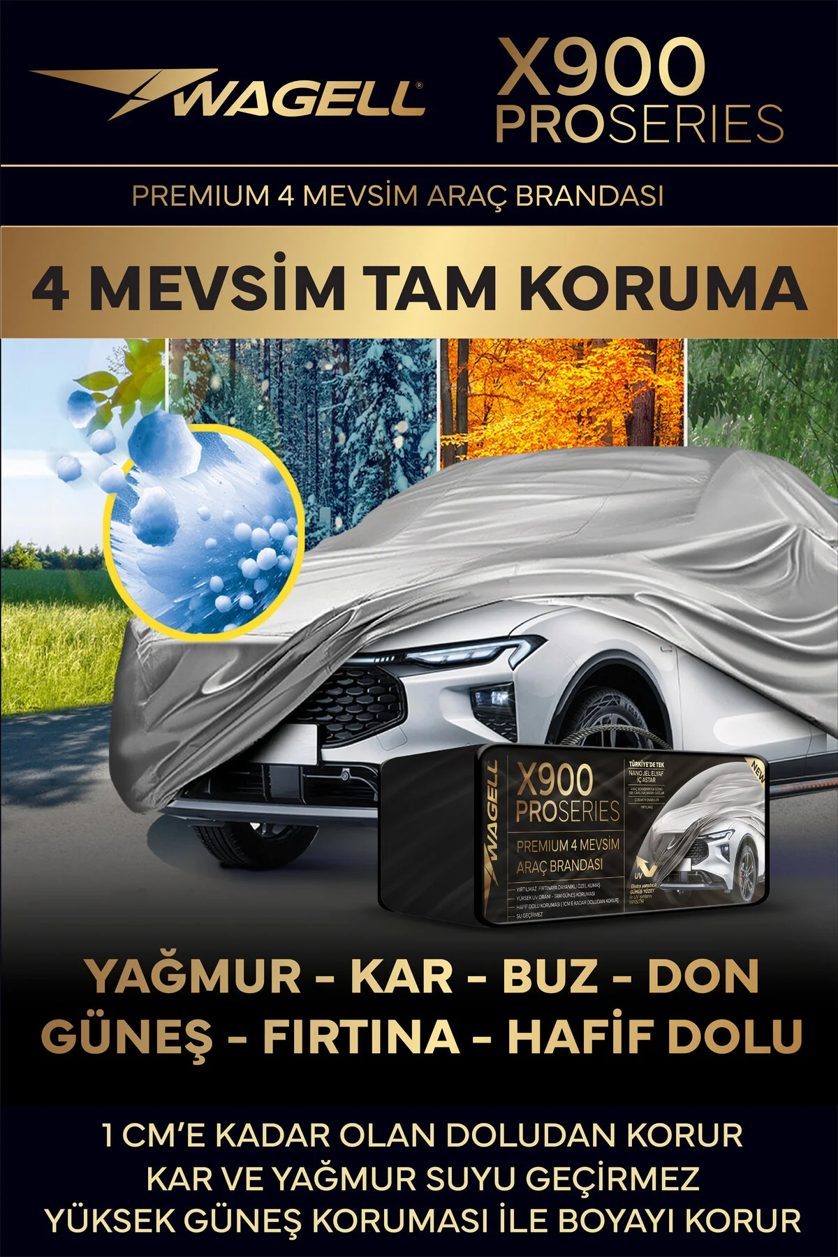 چادر خودرو آئودی A4 2000 2006 X900PRO STORM برزنت خورشید روکش خودکار Budge