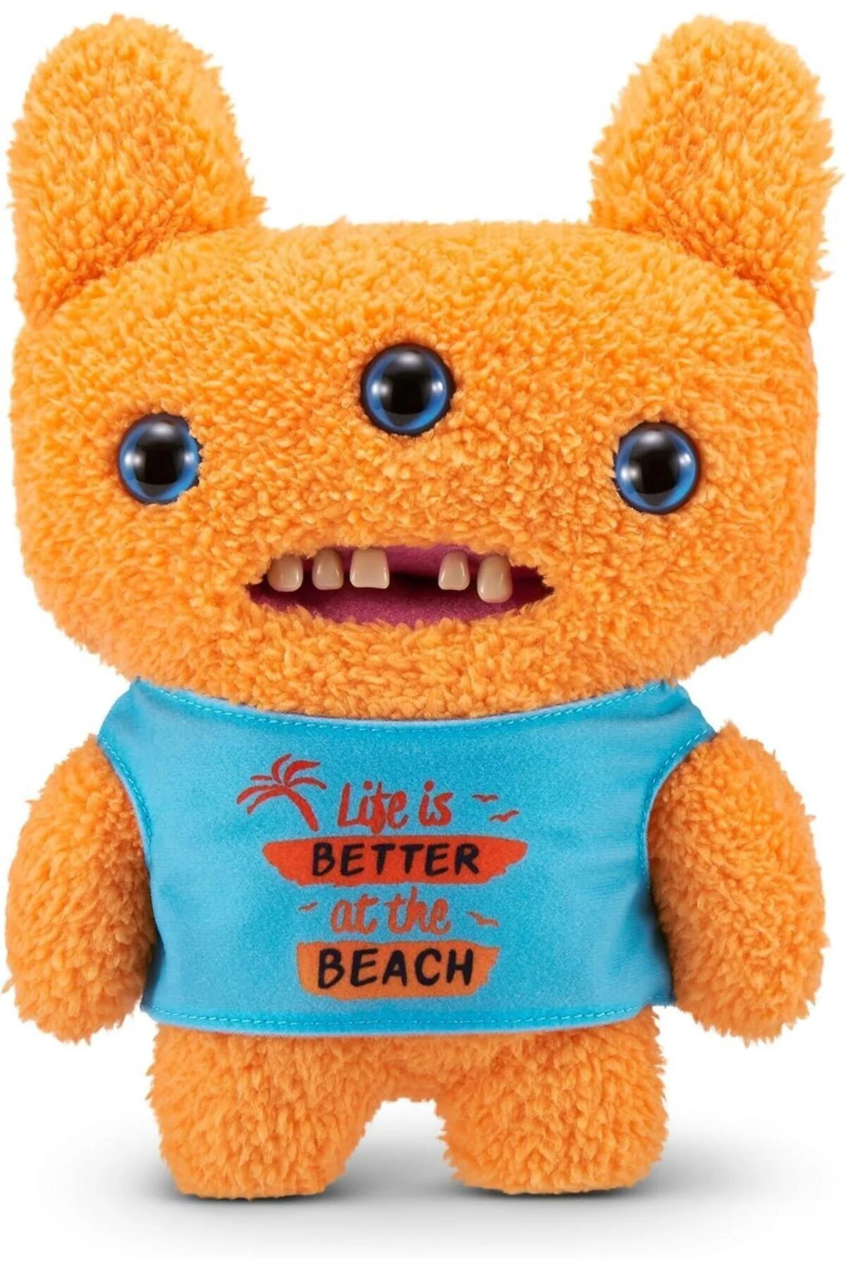 اسباب بازی های پشمی FUGGLER VACAY VIBES PLUSH S1 8 ORANGE REEK O Sunman