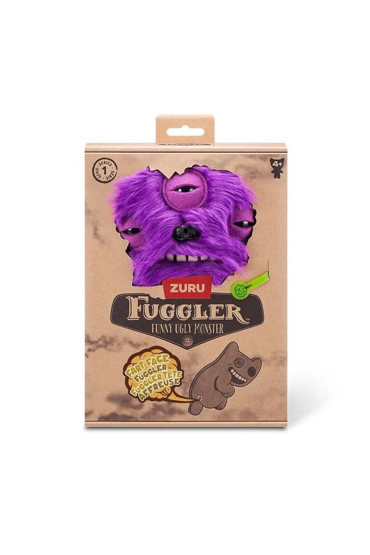 اسباب بازی های پشمی FUGGLER FART FACE GASPING PLUSH S1 PURPLE ANNOYED ALIEN Sunman