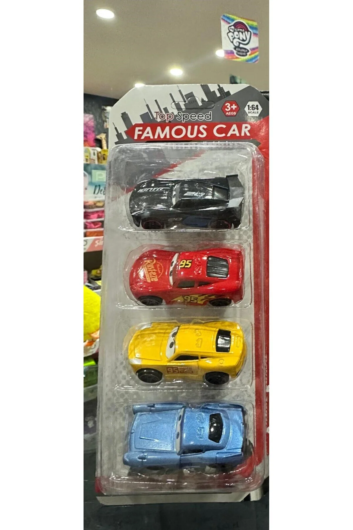 ماشین اسباب بازی CARS LIGHTNING MCQUEEN METAL DIECAST SET IN A BOX OF 4 JACKSON STORM Online