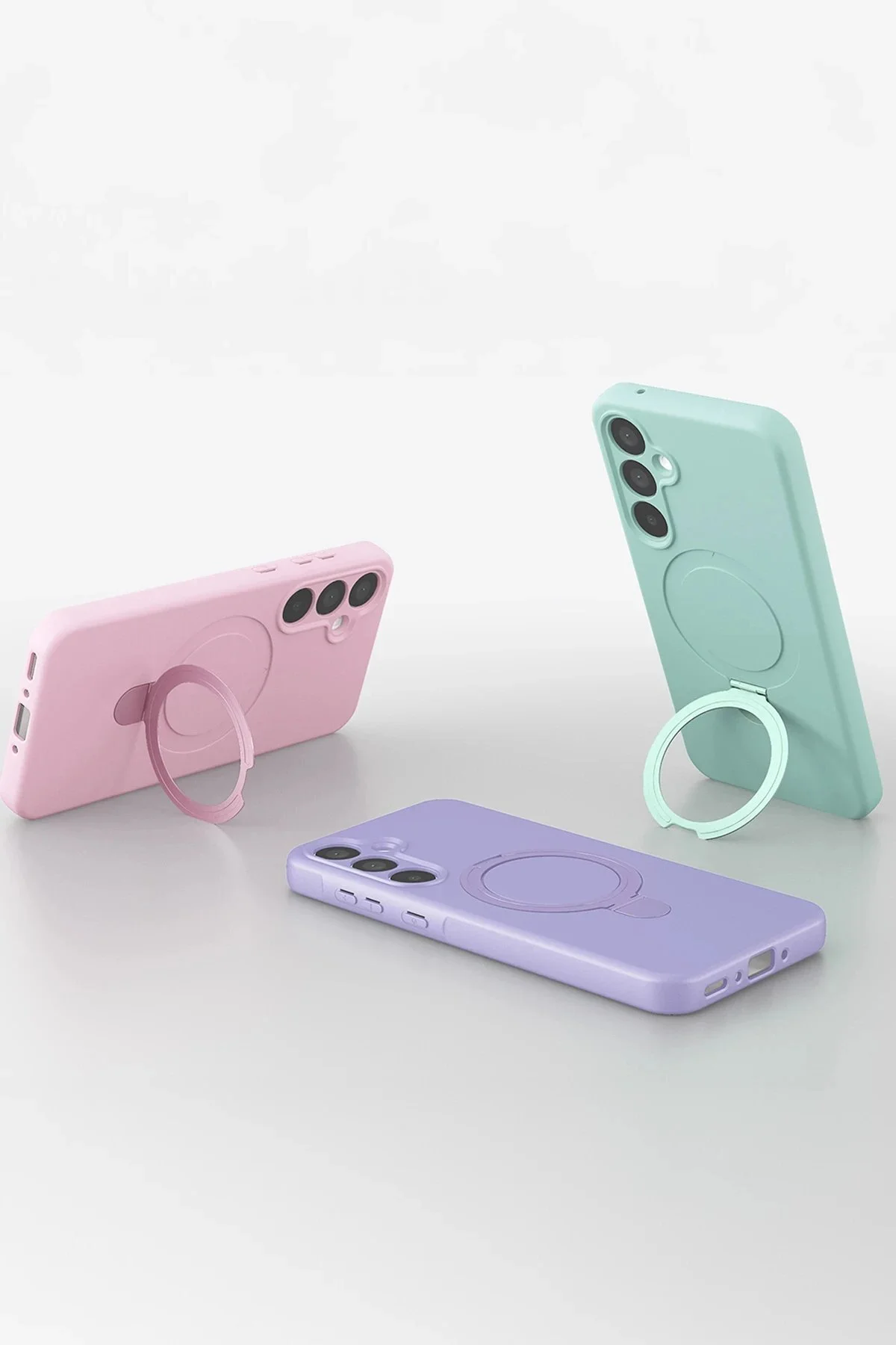 کاور و قاب پایه رگال MAGSAFE سامسونگ GALAXY A15 4G سبز آبی noip