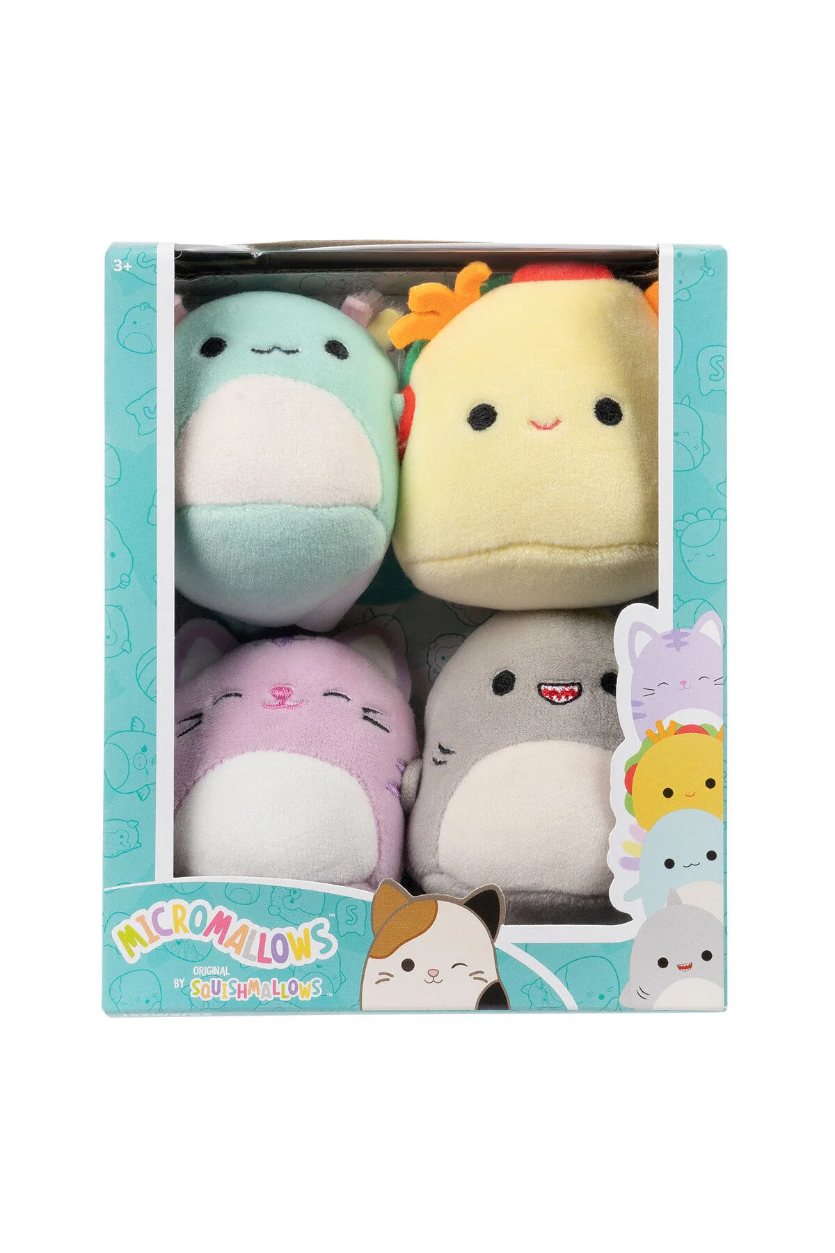 اسباب بازی های پشمی MICROMALLOWS 4 PECE FIGURE PACK MM0004 Squishmallows