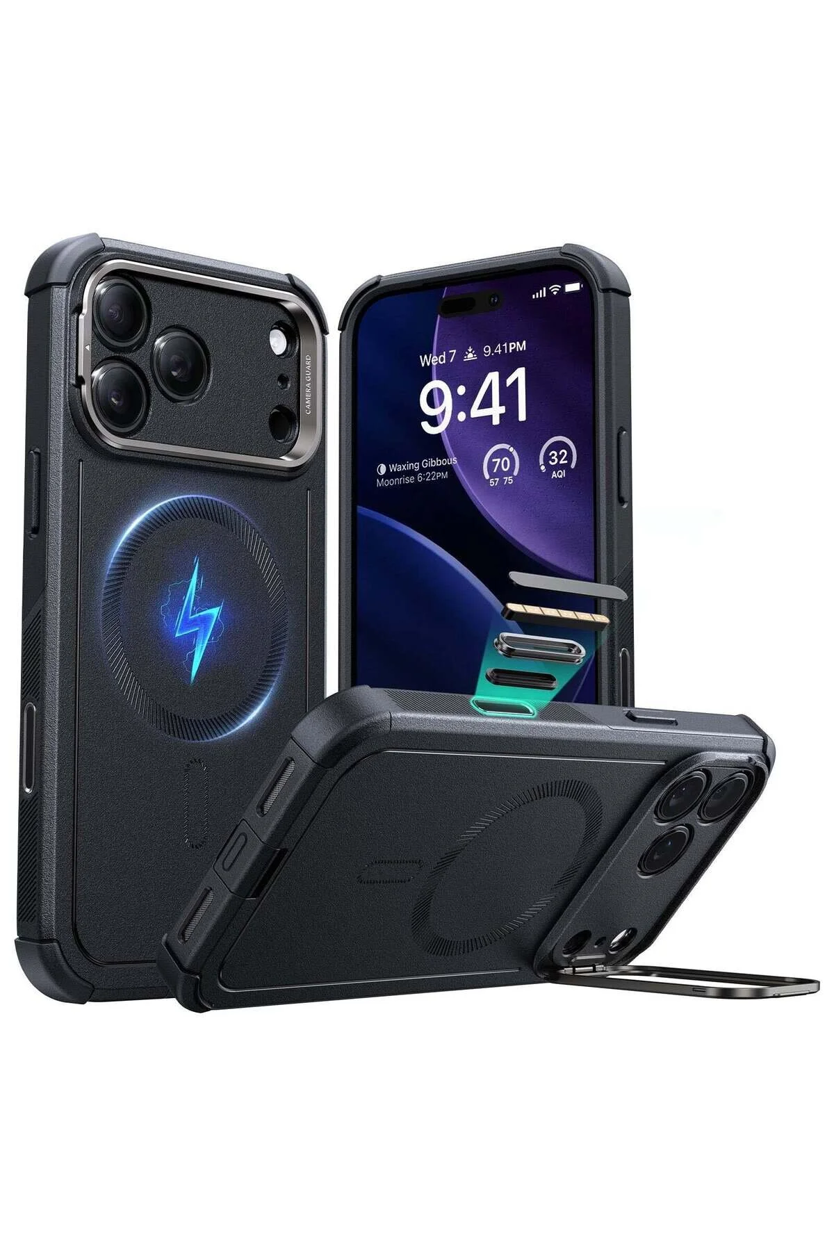 کاور و قاب روکش پایه محکم MAGSAFE APPLE IPHONE 17 PRO MAX CYBER ESR
