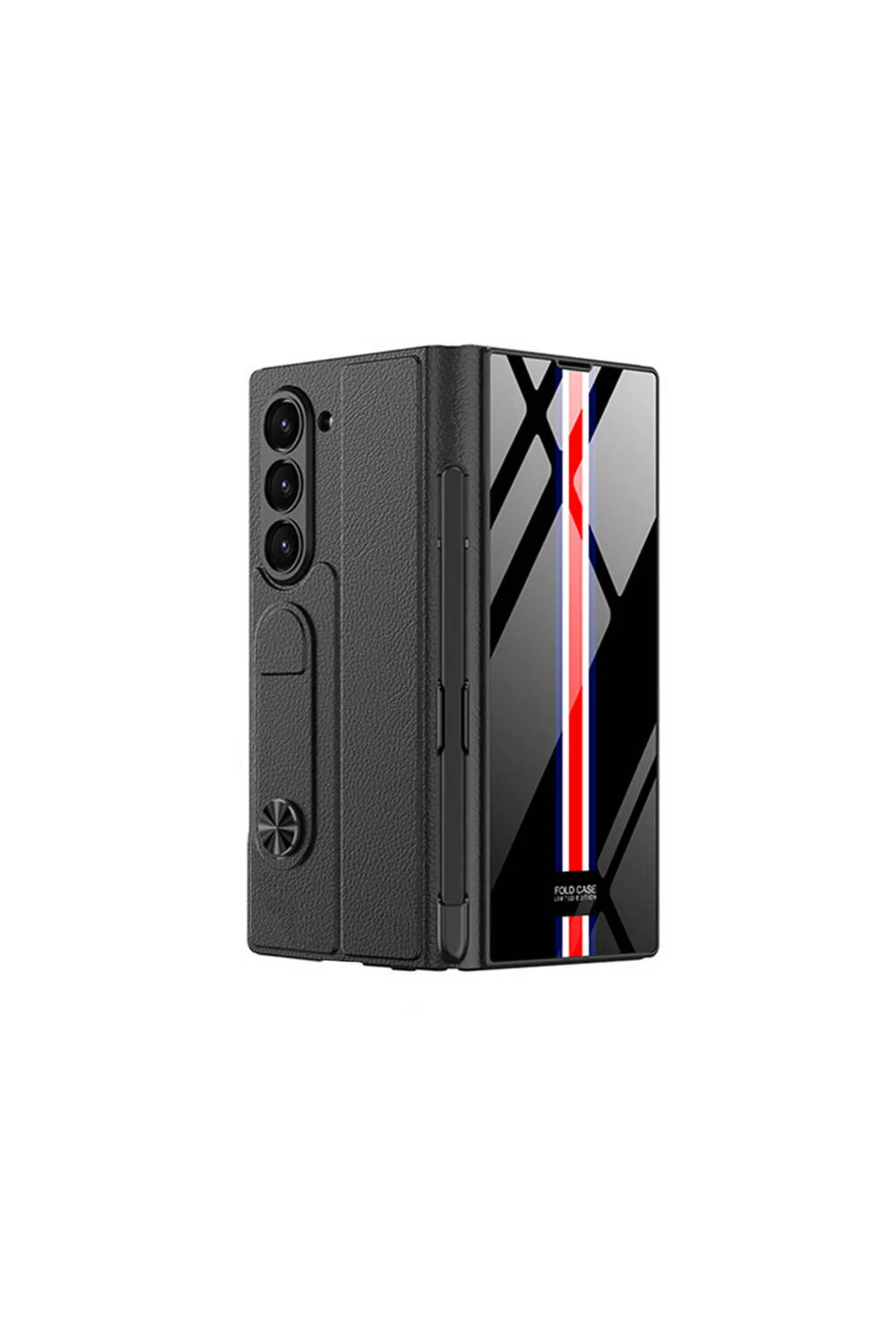 کاور و قاب GALAXY Z FOLD 6 با محافظ دوربین جای کارت محفظه قلم راه DROGA سبز Netzy