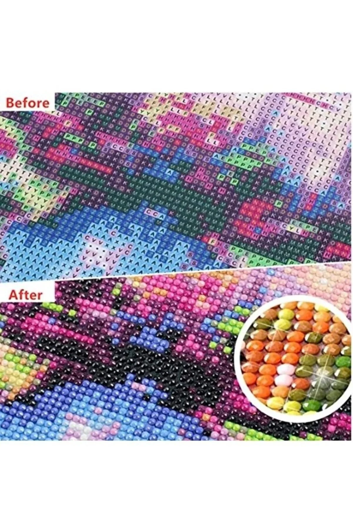 پازل نقاشی الماس ملیله موزاییک 5 بعدی چسباندن مهره 30X40 DNZt