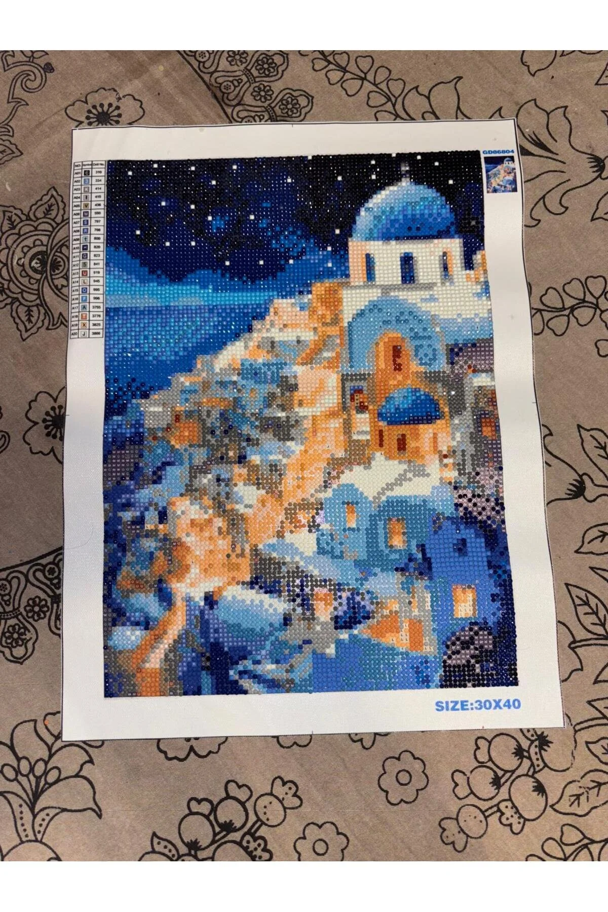 پازل نقاشی الماس ملیله موزاییک 5 بعدی چسباندن مهره 30X40 DNZt