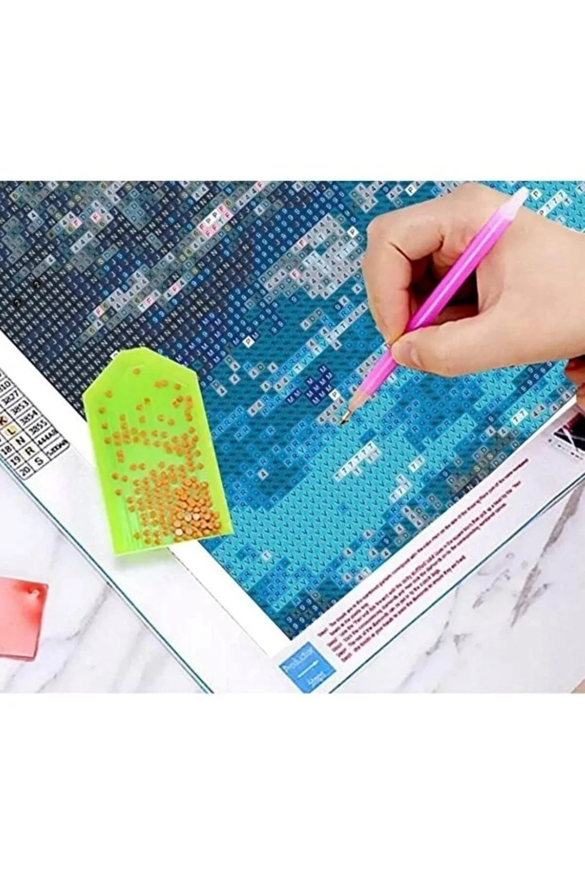 پازل نقاشی الماس ملیله موزاییک 5 بعدی چسباندن مهره 30X40 DNZt