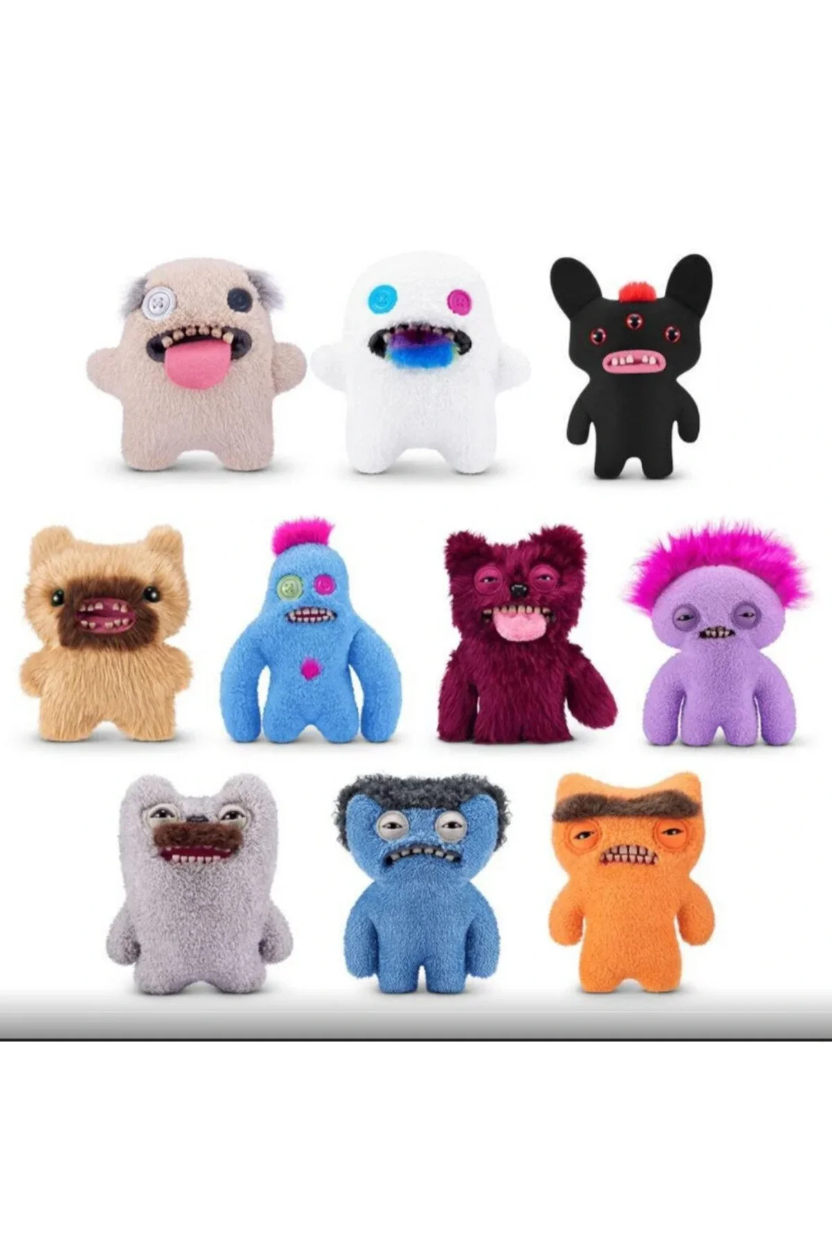 اسباب بازی های پشمی FUGGLER HAIRY FUGGS MUNCH TOY مخمل دار نرم 22 سانتی متری Zuru