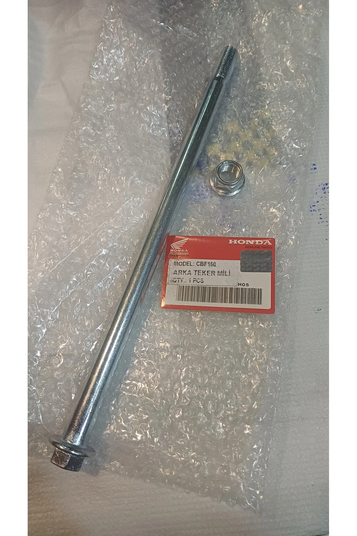 لوازم یدکی موتورسیکلت هوندا CBF150 شفت توپی عقب + مهره 0EM İtimat