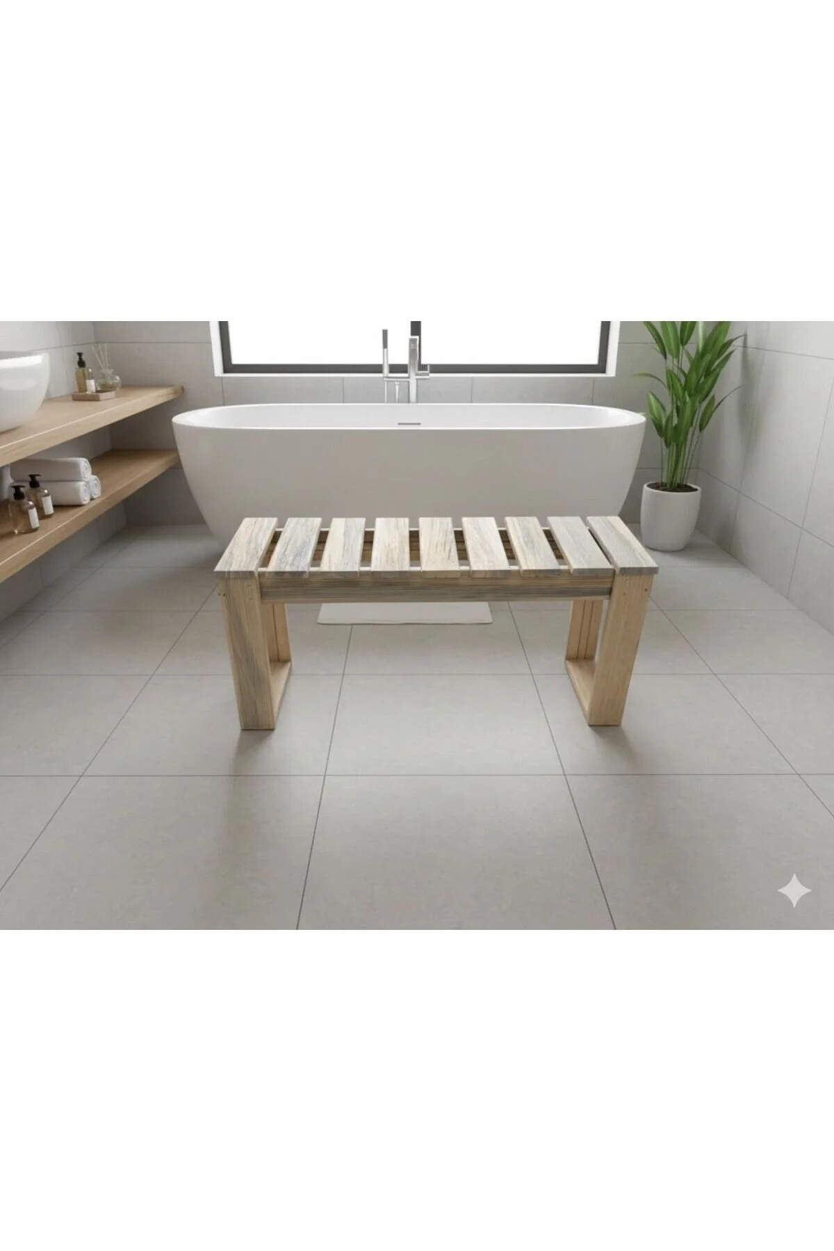 پاف و نیمکت بانک چوبی طبیعی اورجینال DizyWood