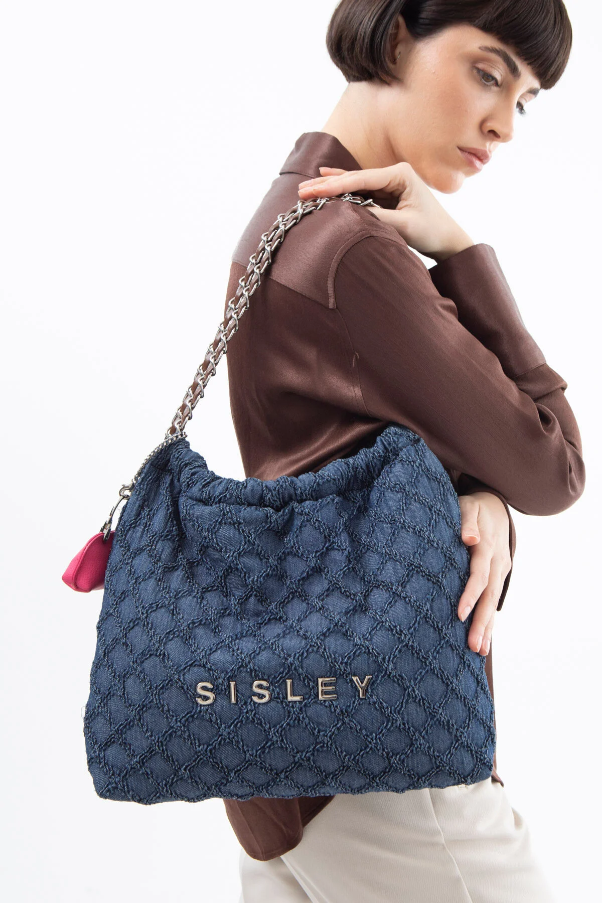 کیف شانه ای آستین زنانه C.SLY 063 Sisley