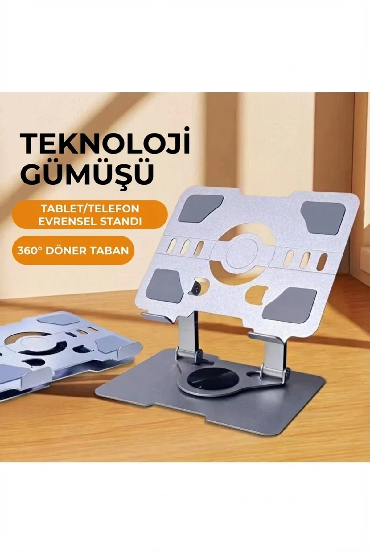 پایه تبلت قابل چرخش 360 درجه سازگار با همه ها و گوشی رایزر نگهدارنده فلزی فیبکس Fibaks