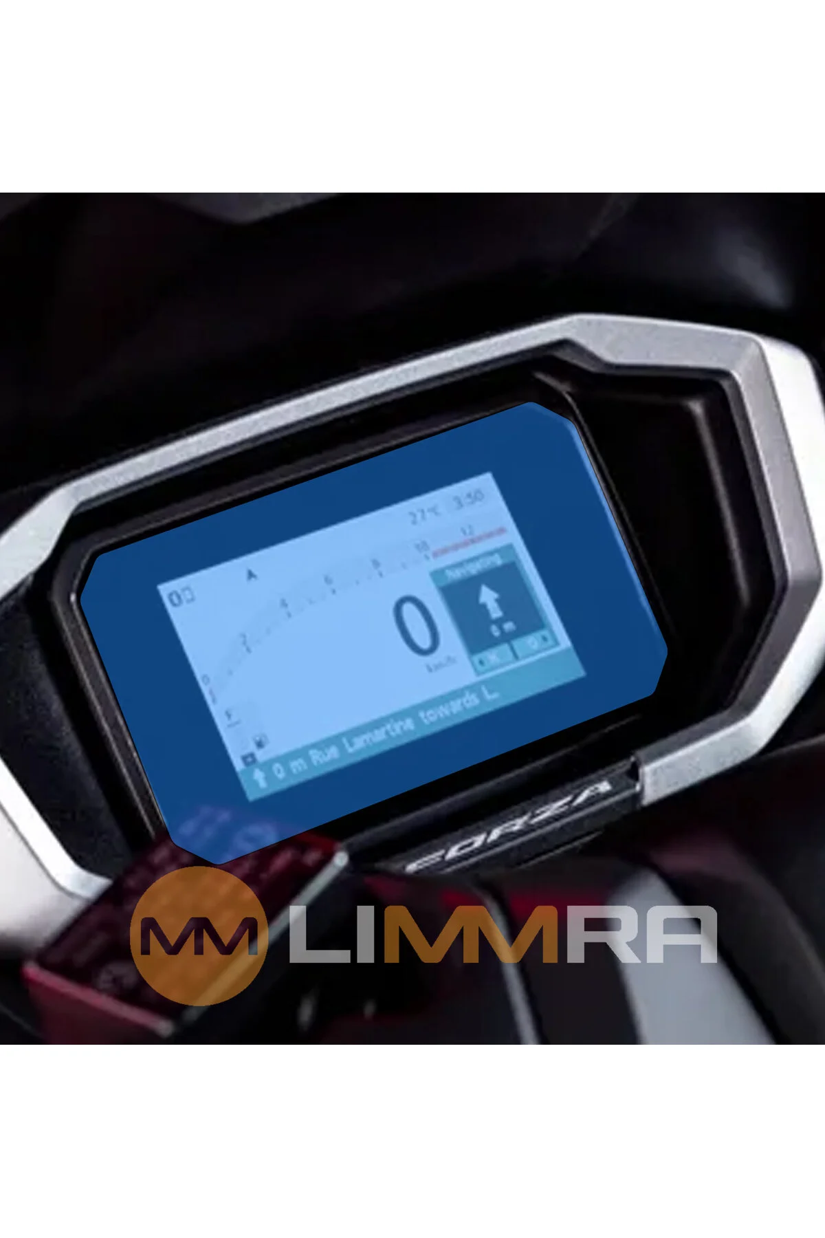 قاب رادیوپخش محافظ صفحه نمایش نانو چند رسانه ای HONDA FORZA 250 5INC 2024 2025 Limmra