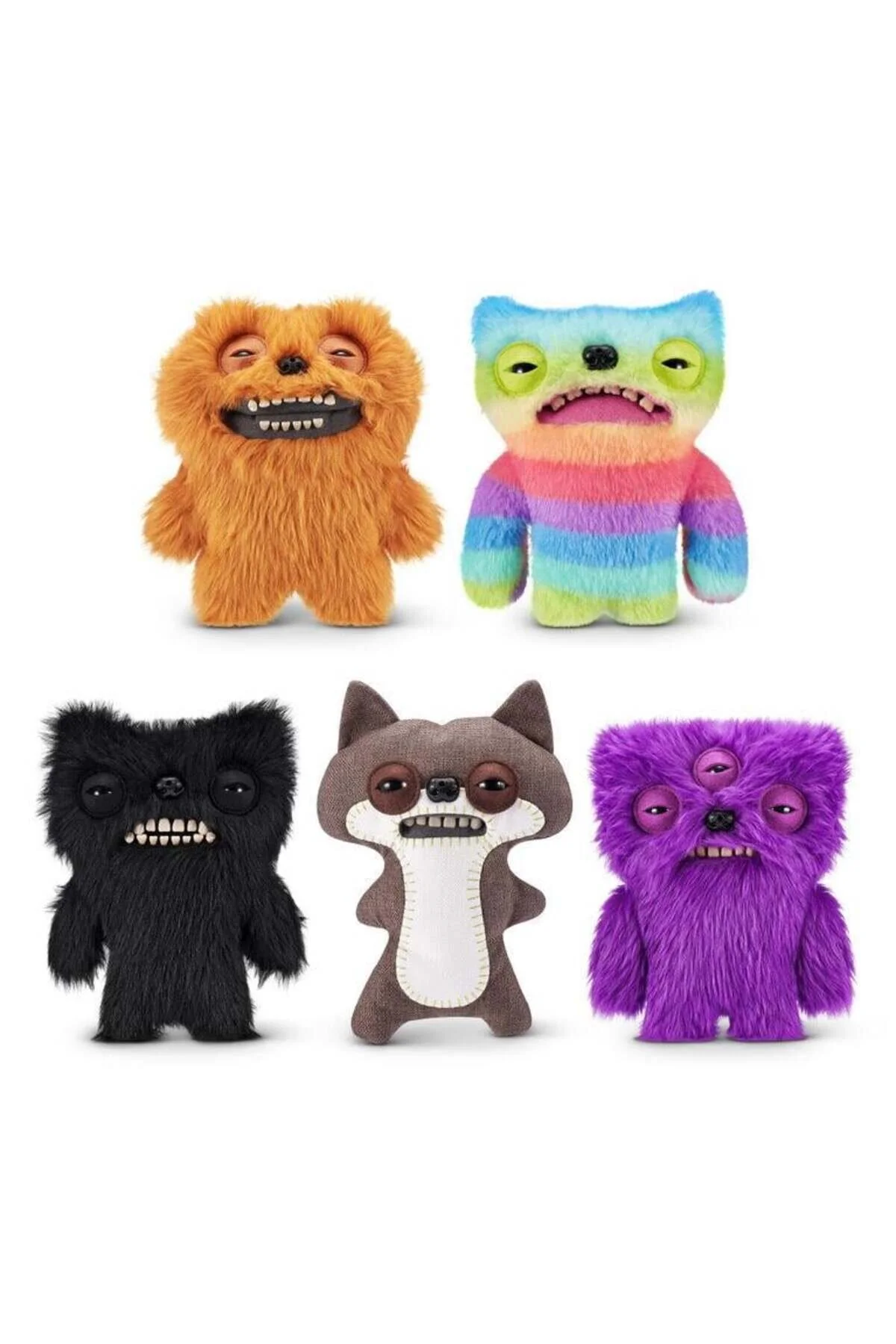 اسباب بازی های پشمی FUGGLER FART FACE GASPING PLUSH S1 PURPLE ANNOYED ALIEN Sunman