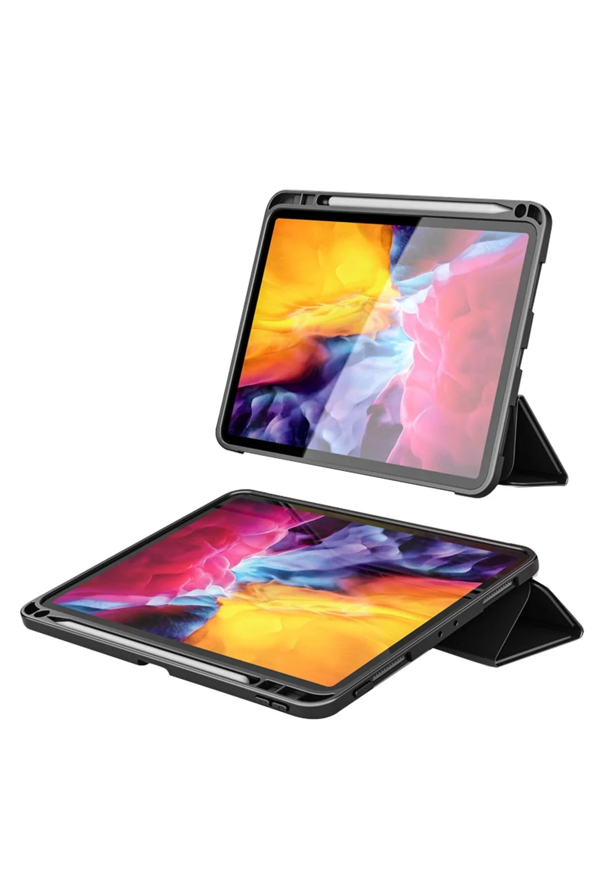 کاور تبلت LITAETREND IPAD 10.2 نسل هفتم سیلیکون فوکوس آبی تیره Litae