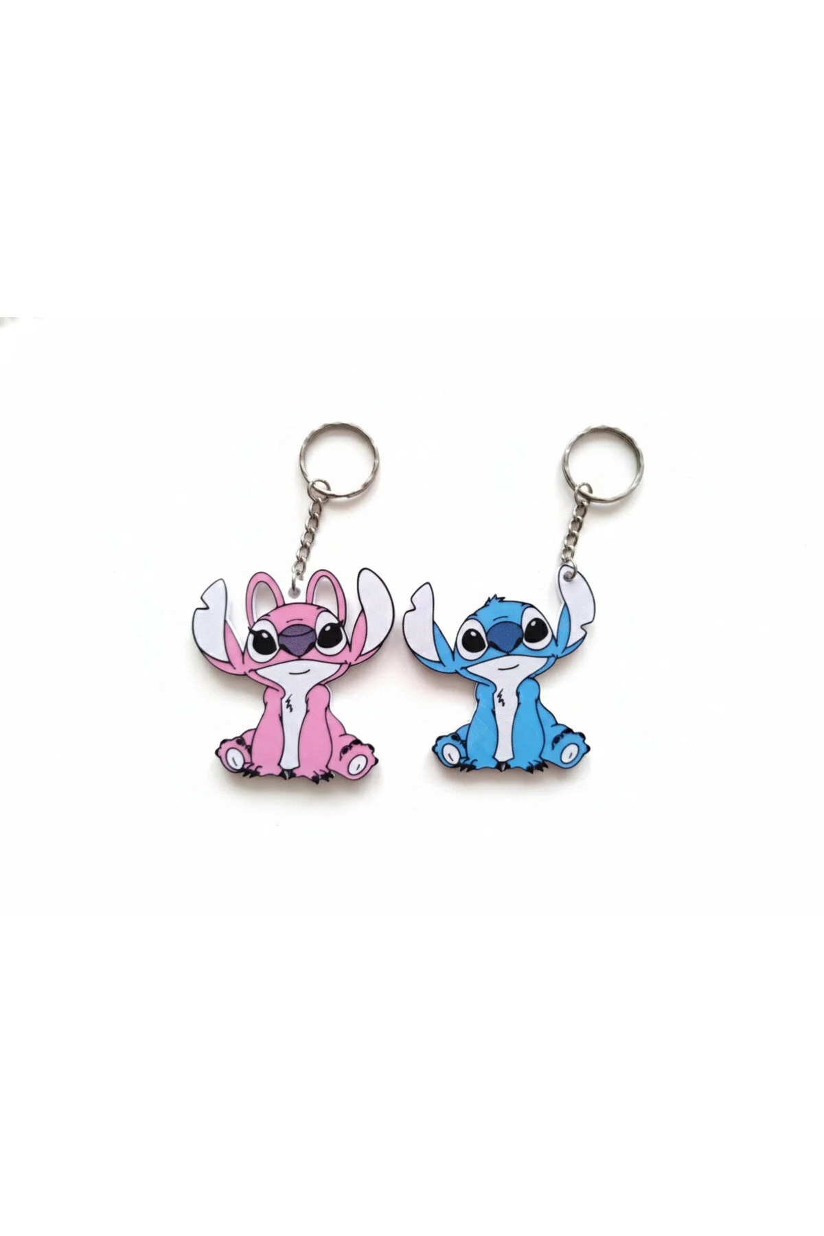 جلیقه کلید جاکلیدی عاشق 2 در 1 STITCH AND ANGEL LILO & مجموعه دو نفره hediyesepetinde