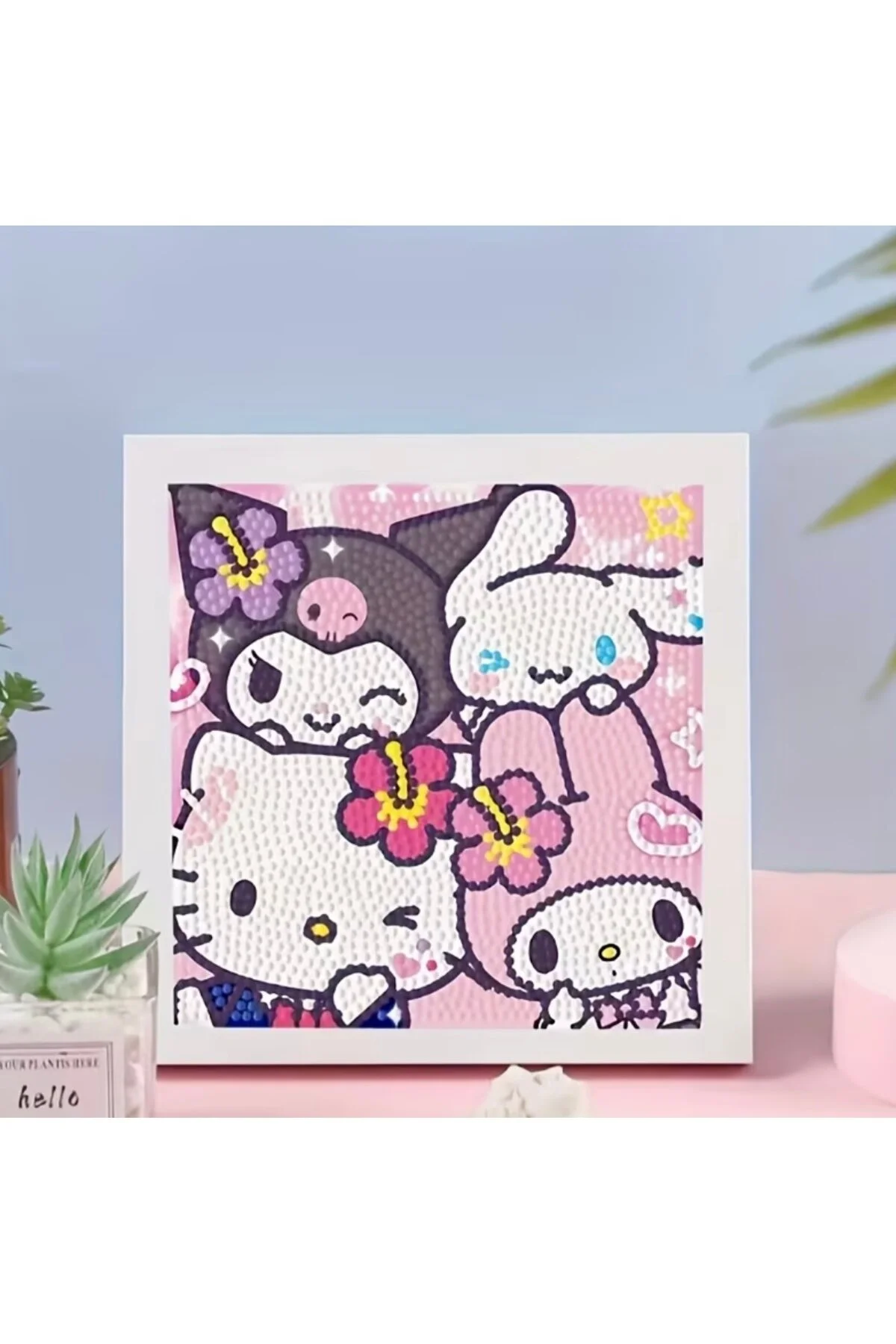 پازل سه بعدی مجموعه نقاشی 5 الماس HELLO KITTY AND FRIENDS موزاییک coquette butik