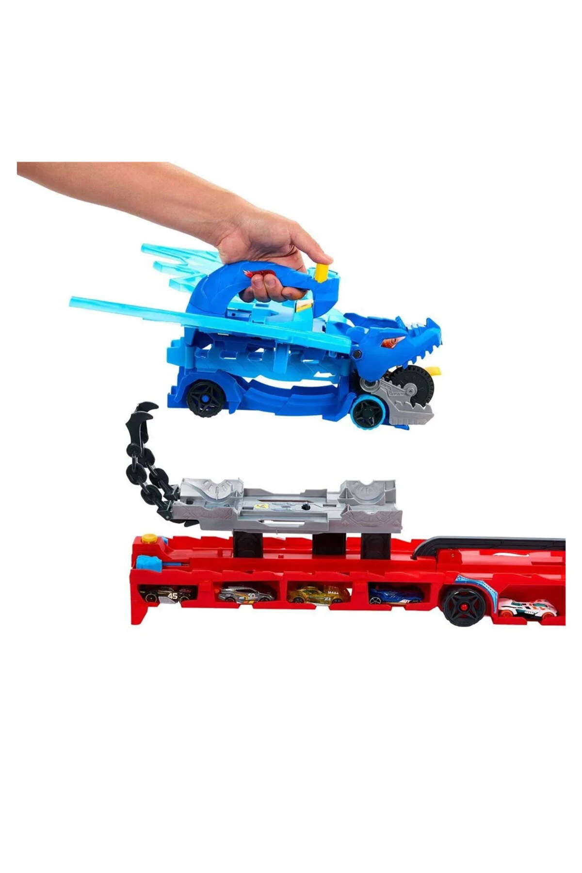 ماشین اسباب بازی نهایت حمل اژدها دوتایی JBM72 HOT WHEELS