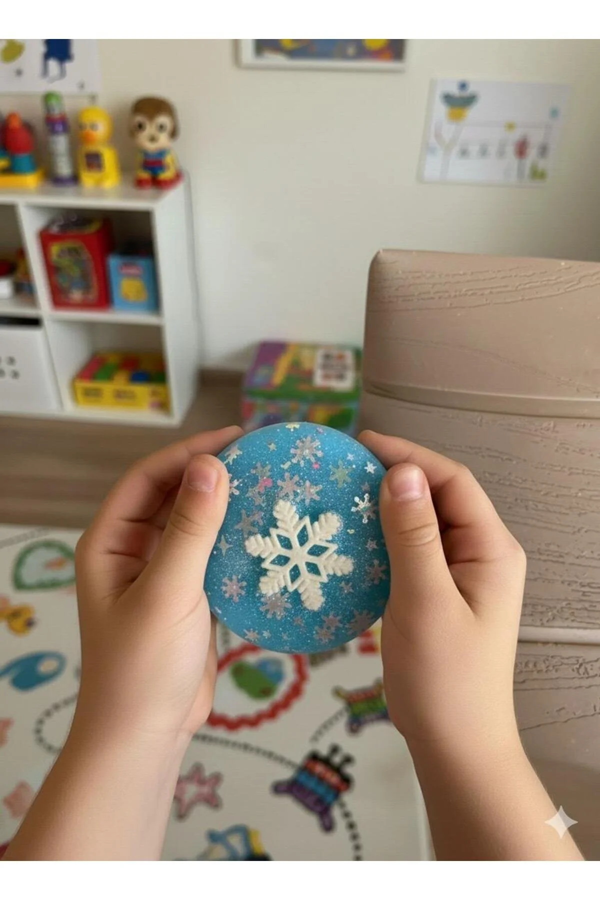 اسباب بازی های فیگور دیگر SNOWFLAKE GLITTER SHINY DROP سافت موج سال جدید 6 سانتی متر پاتی سوکوشی YILDIRIM OYUNCAK