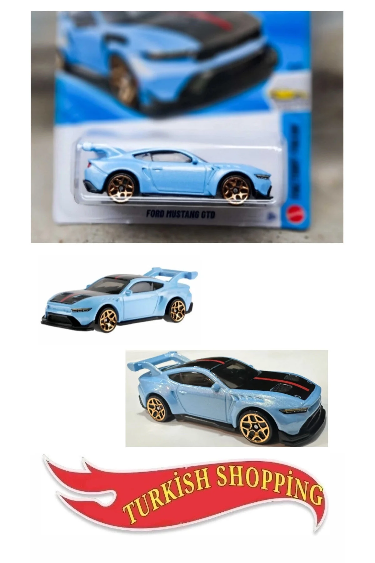 ماشین اسباب بازی 1:64 مقیاس 2026 کیس FORD MUSTANG GTD HOT WHEELS