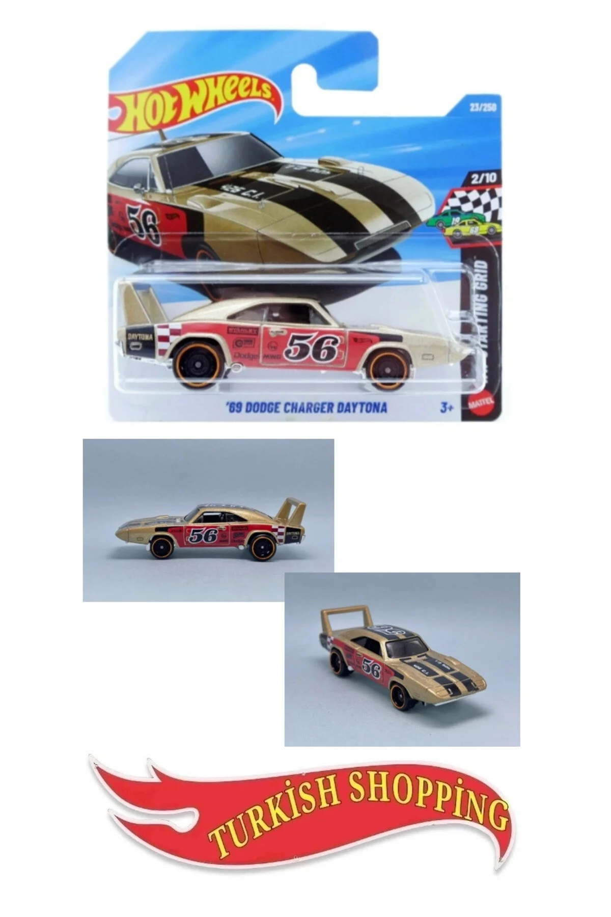 ماشین اسباب بازی 1:64 مقیاس 2026 کیس 69 دوج چارجر دیتونا HOT WHEELS