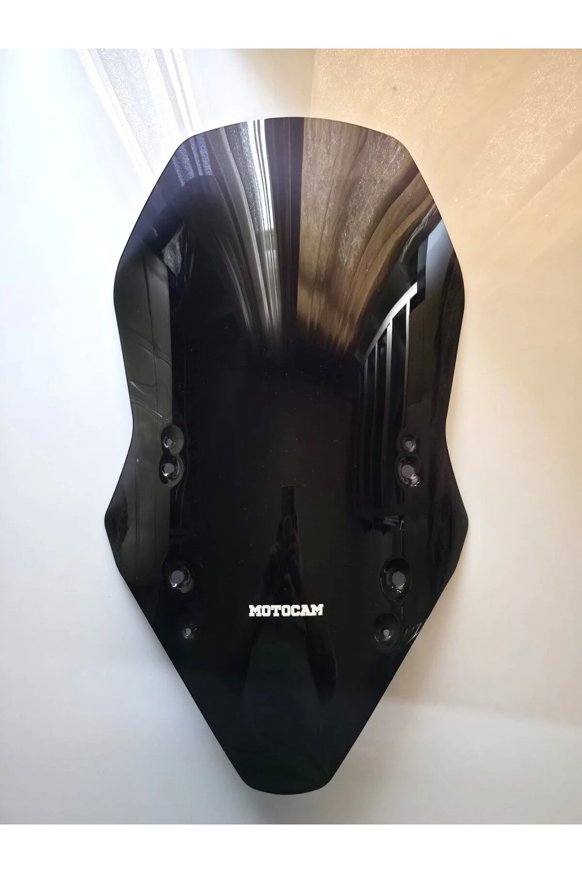 شیشه جلو موتورسیکلت کیمکو CV3 550 VISOR WINDSHIELD 2022 2024 مدل 70CM مشکی رنگ 4MM MOTOCAM