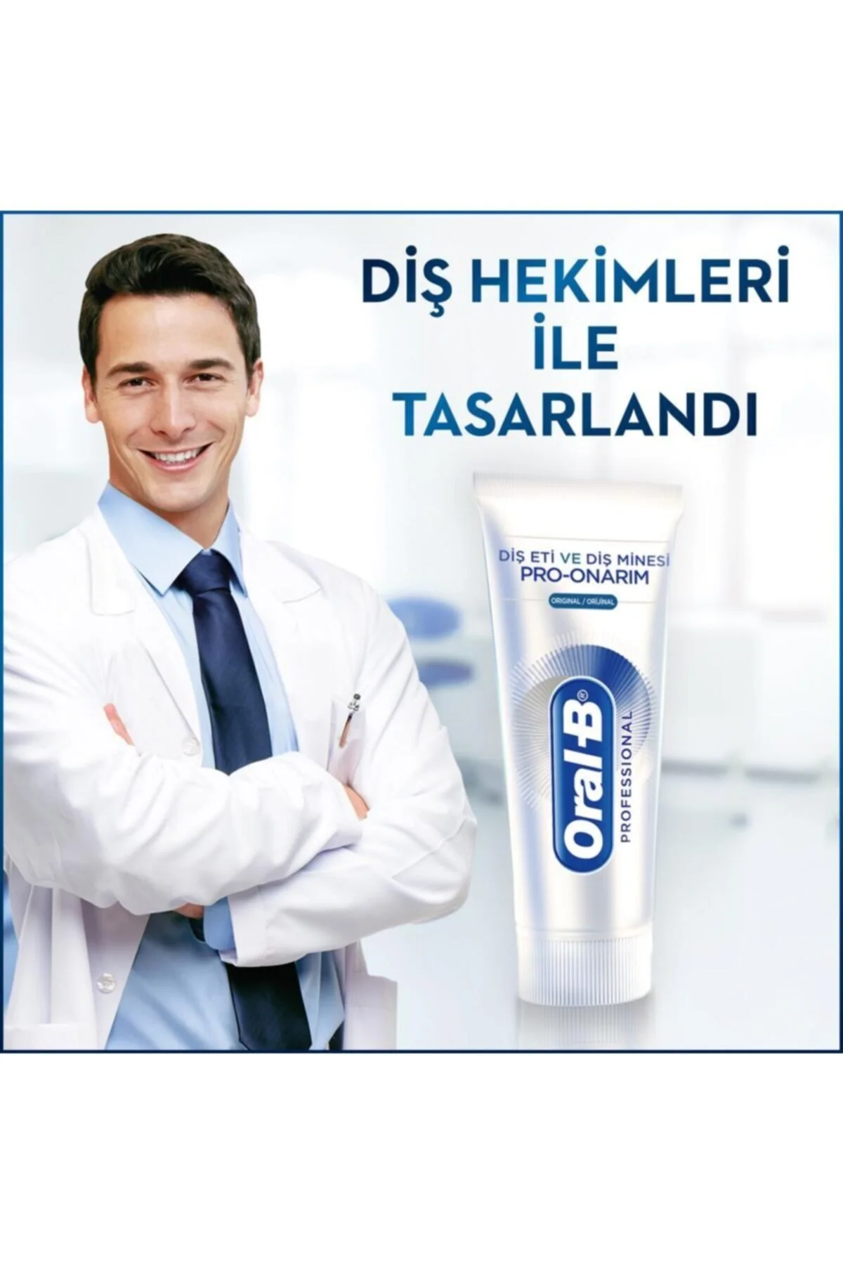مسواک باتری دار ارتعاش پالس 3D سفیدی لوکس 35 متوسط + 50 میلی لیتر خمیردندان اورال بی Oral-B