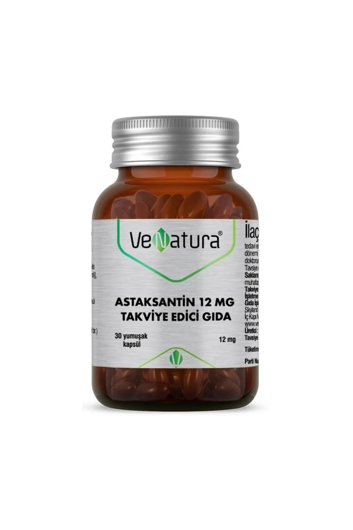 ویتامین کپسول آستاکسانتین 12MG 30 اورجینال Venatura