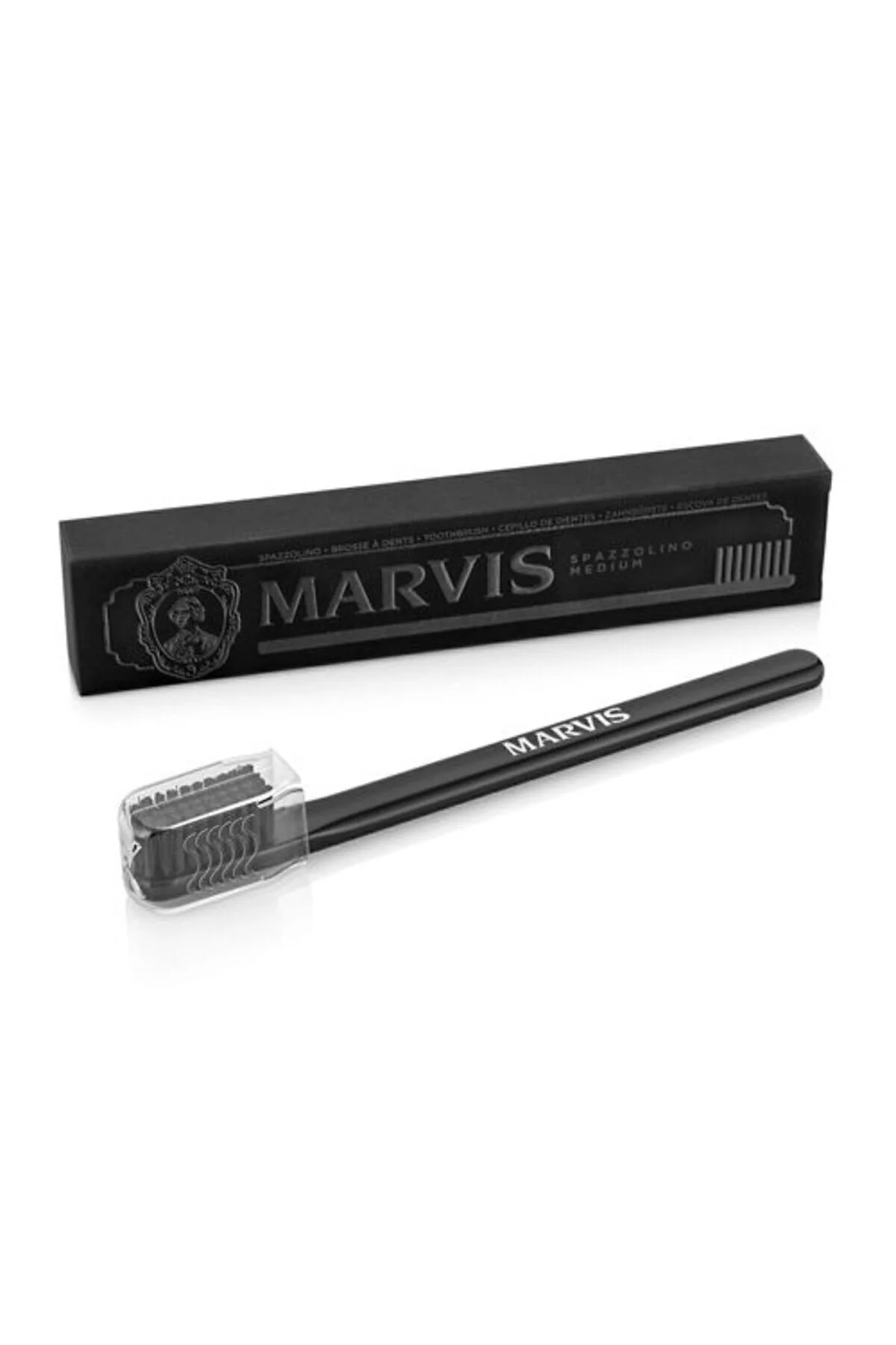 مسواک دستی مشکی سیاه متوسط ​​متوسط اورجینال ماوریس Marvis