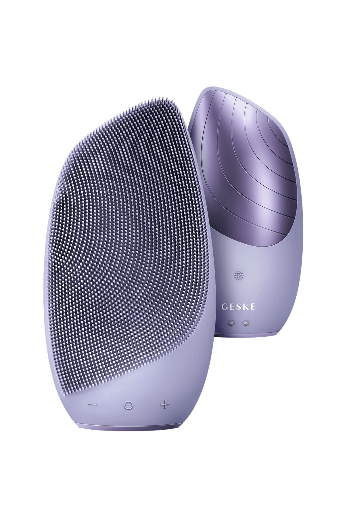 دستگاه شستشوی صورت بنفش Smartappguided ™ Sonic Thermo Facial Brush 6 در 1  geske