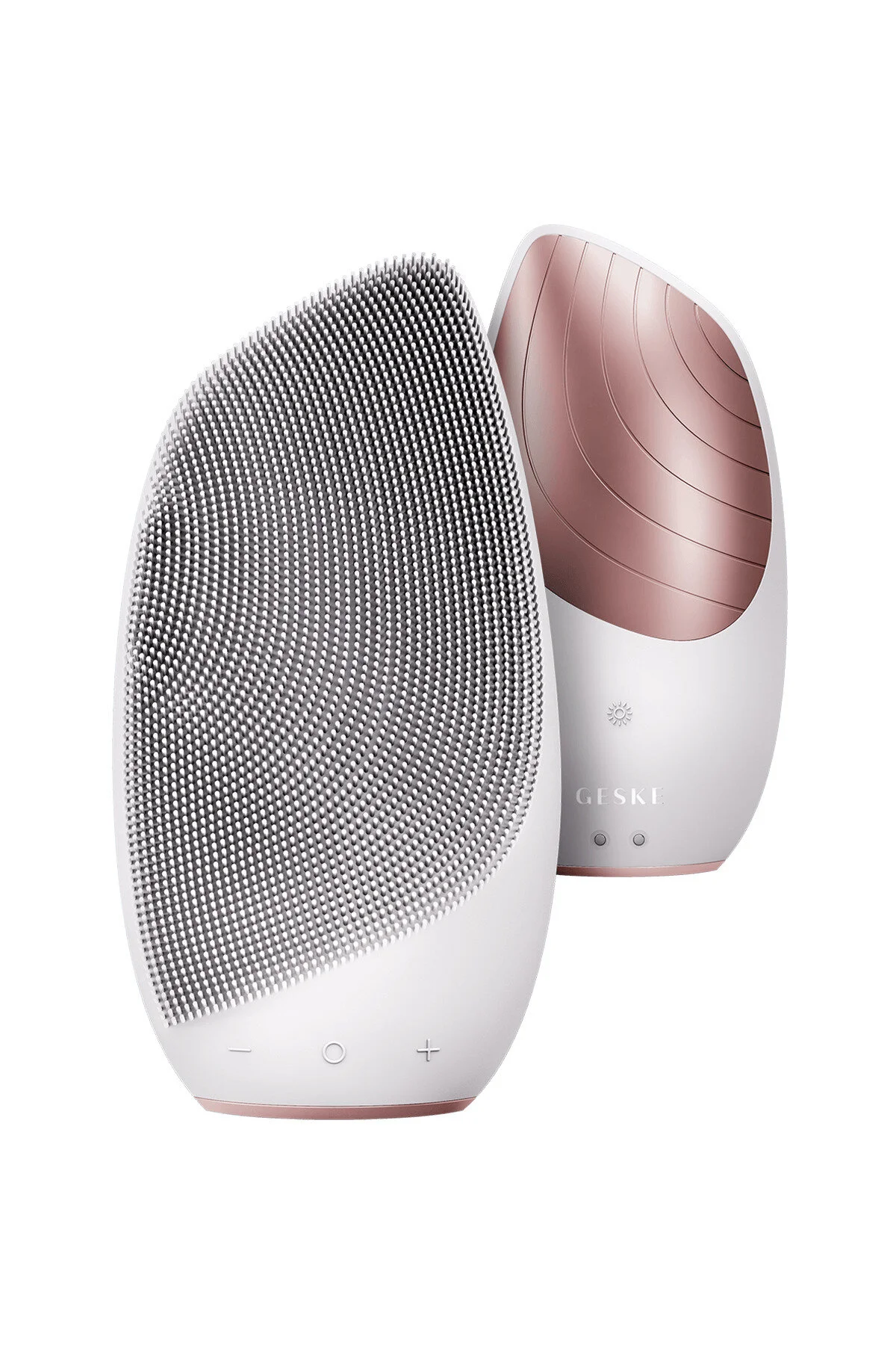 دستگاه شستشوی صورت سفید Smartappguided ™ Sonic Thermo Facial Brush 6 در 1  geske