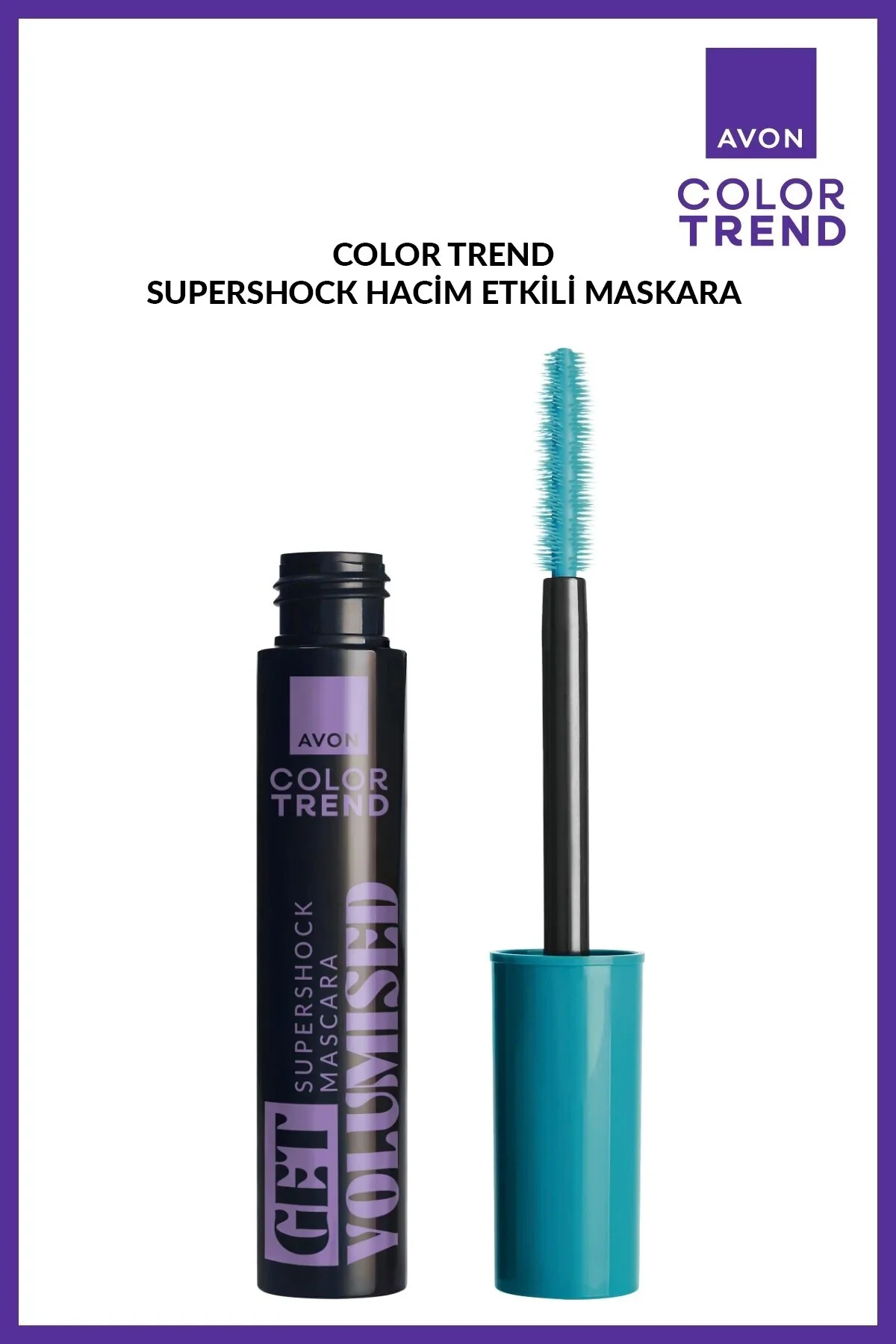 ریمل حجم دهنده سوپر شاک مشکی تیره آون Avon