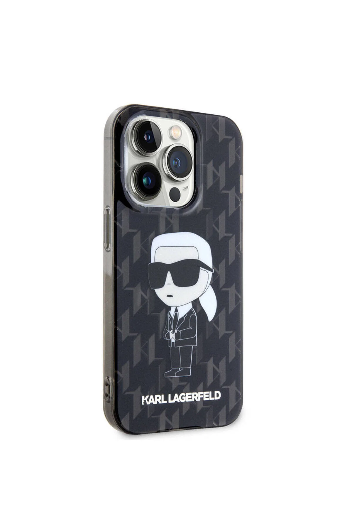 کاور و قاب سازگار با آیفون 15 پرو KARL LAGERFELD IML ICONIC MONOGRAM جلد دارای مجوز شفاف Karl Lagerfeld