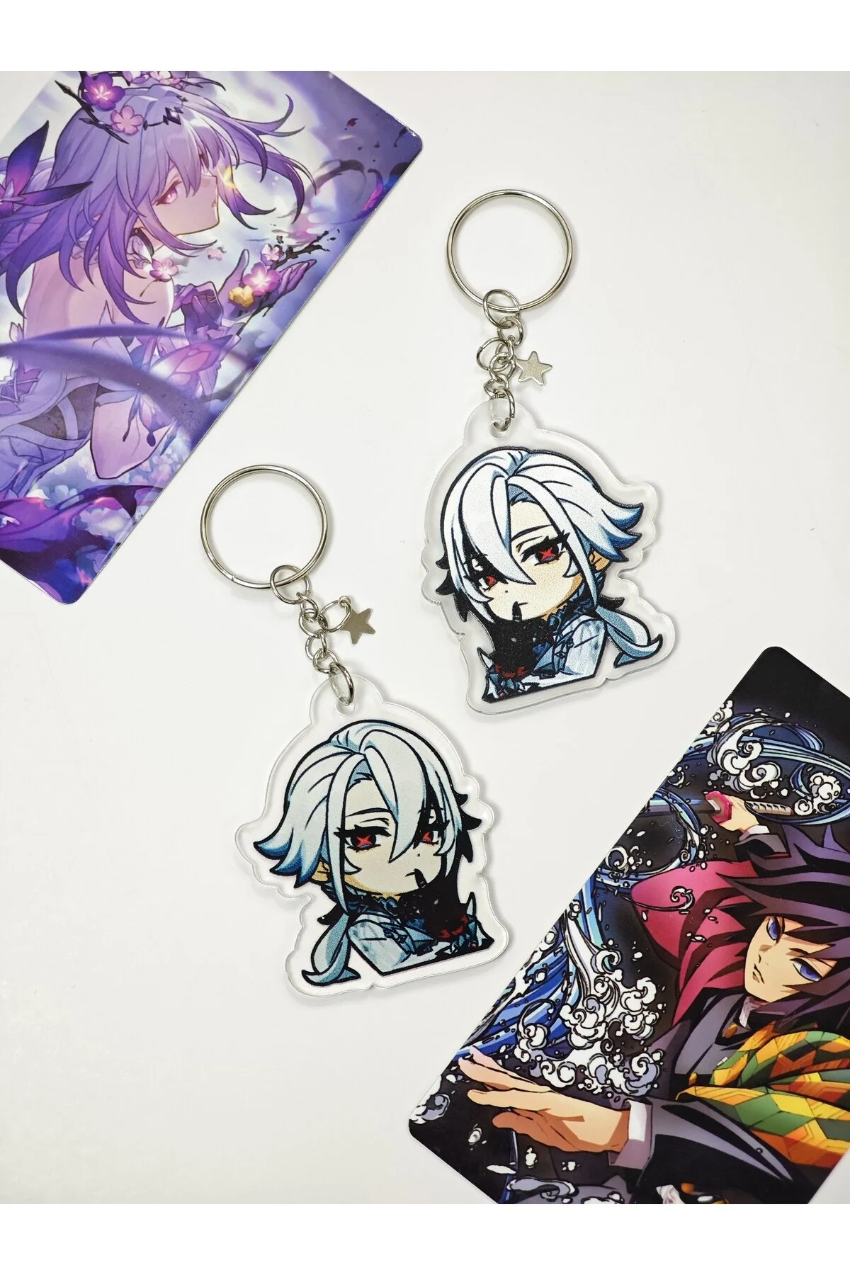 جلیقه کلید GENSHIN IMPACT ARLECCHINO BAG CHARM KEYCHAIN 1PC 2 Yenaplanner
