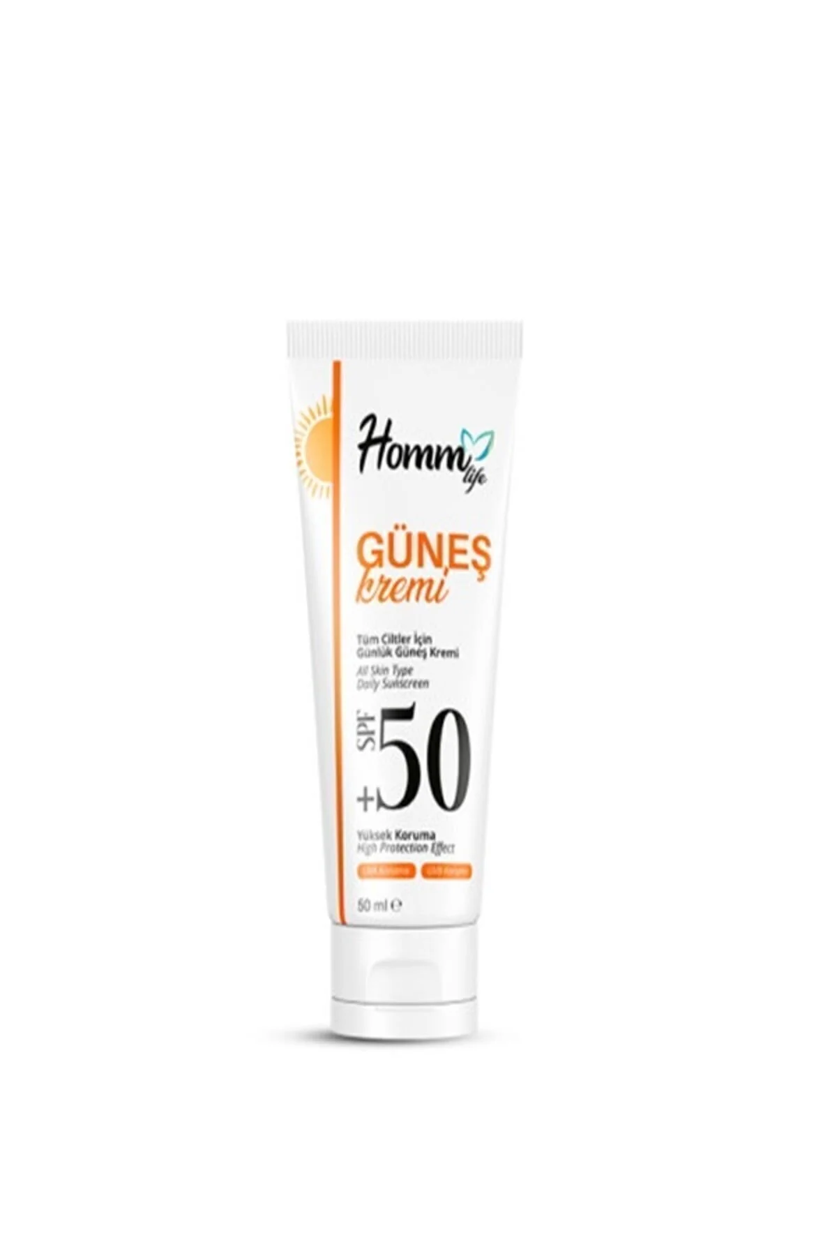 کرم ضد آفتاب صورت گیاهی HOOM LIFE با SPF 50 و حجم 50 میلی لیتر HOOM BİTKİSEL