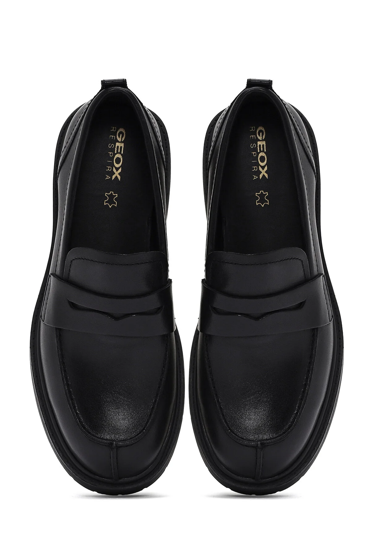 لوفر مشکی زنانه سیاه چرمی و مردانه Loafer D36VDI00043C9999 Geox