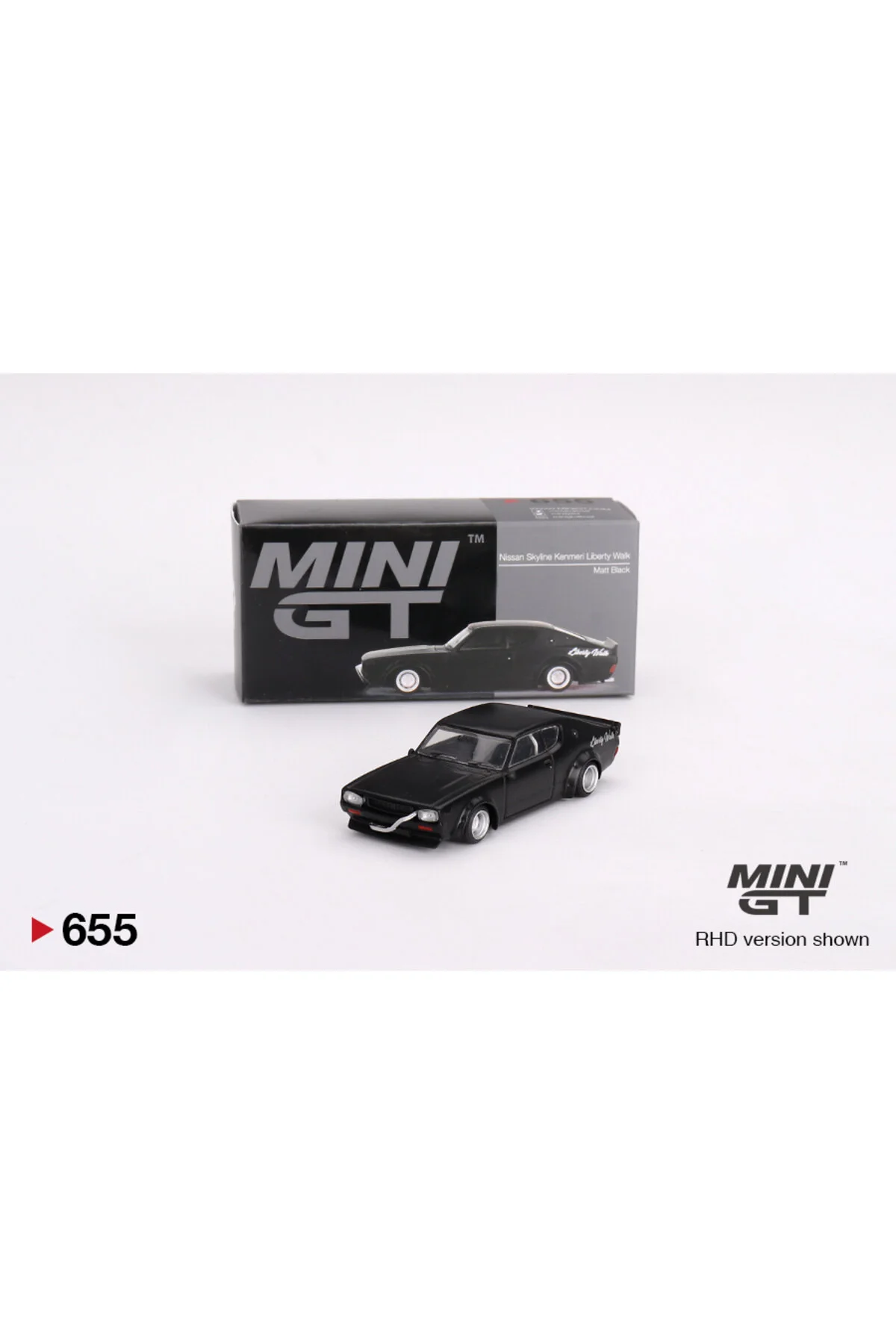 مدل خودرو 1 64 نیسان اسکای لاین کنمری لیبرتی واک مشکی مات MGT00655 اورجینال mini gt