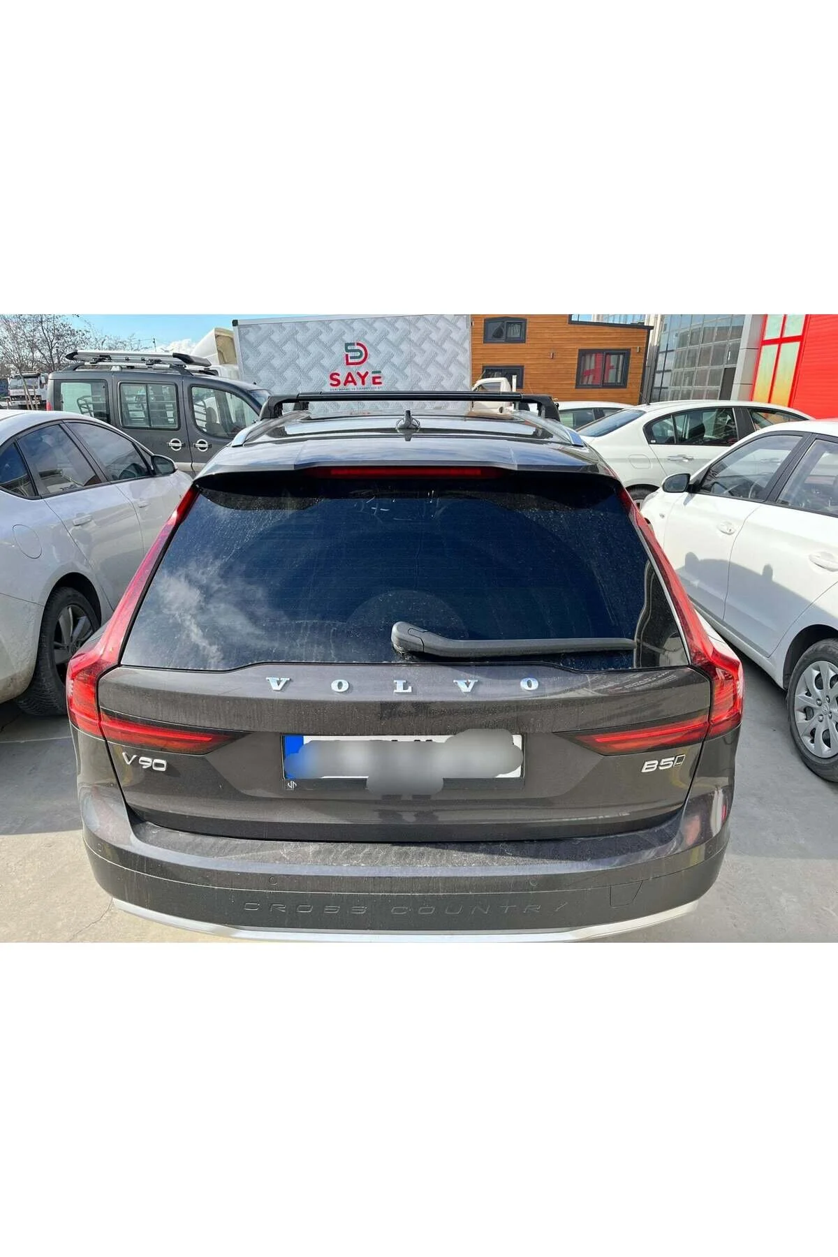 جعبه بار سقفی VOLVO V90 2016 2025 ROOF RACK CARRIER SPACER POST SPACEBAR PAW PRO 2 GREY auto paw